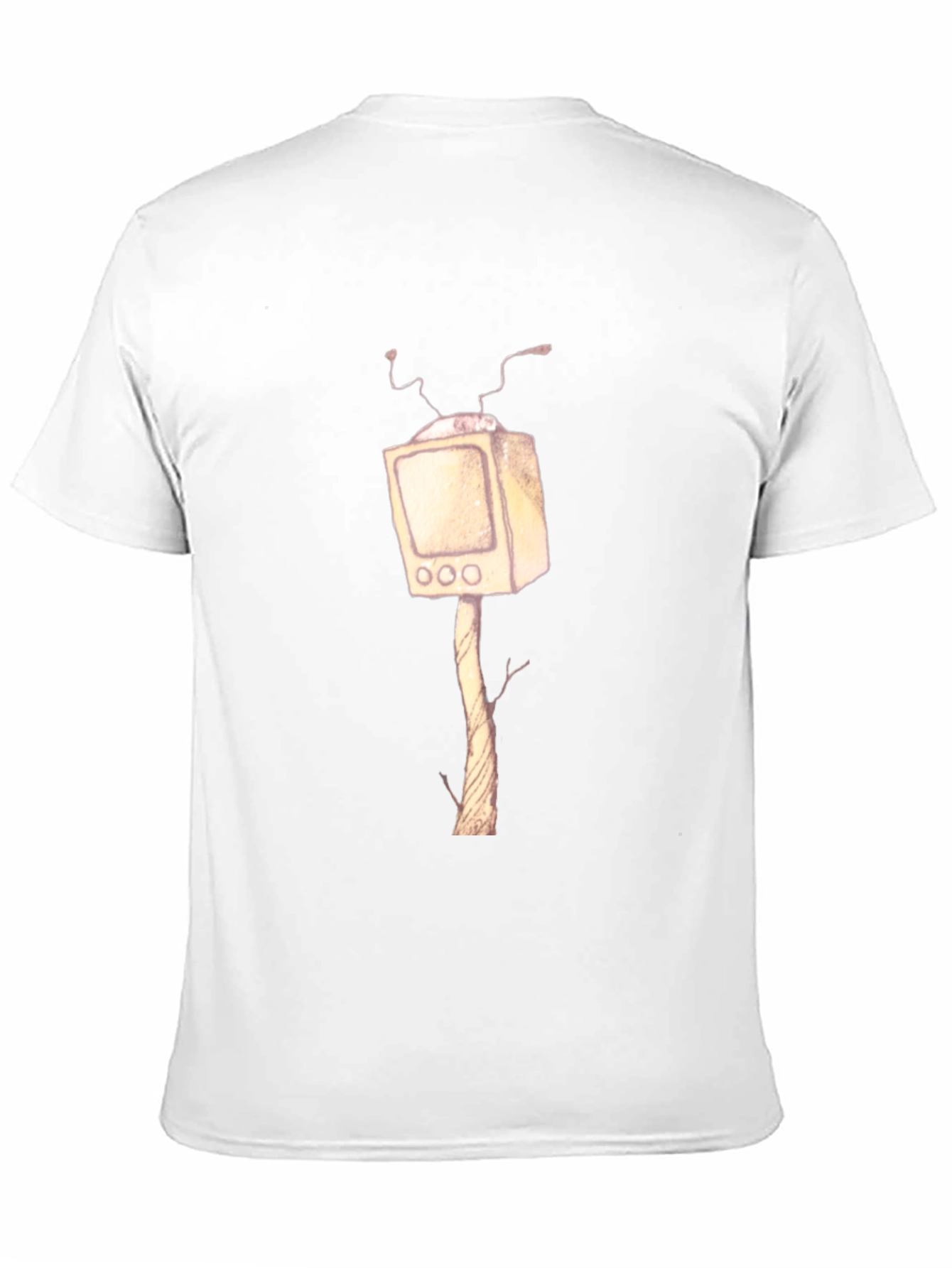 Surreal TV Tree T-Shirt - Unique Graphic Tee