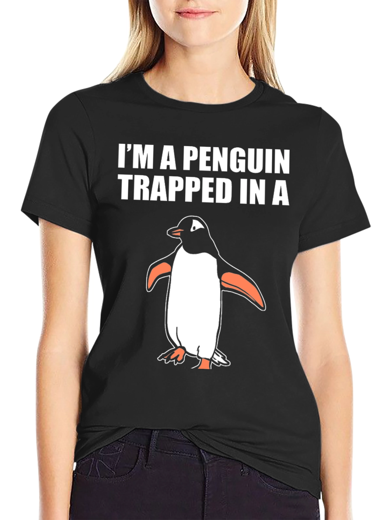 Penguin Trapped in a T-Shirt