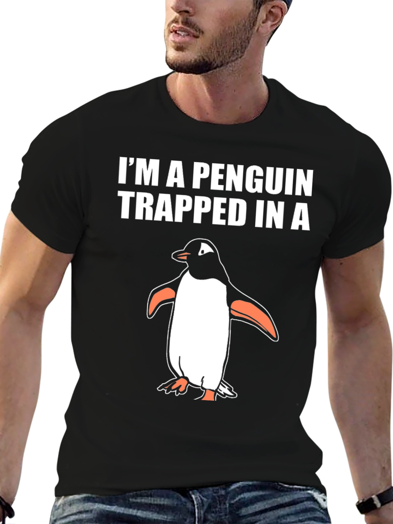Penguin Trapped in a T-Shirt