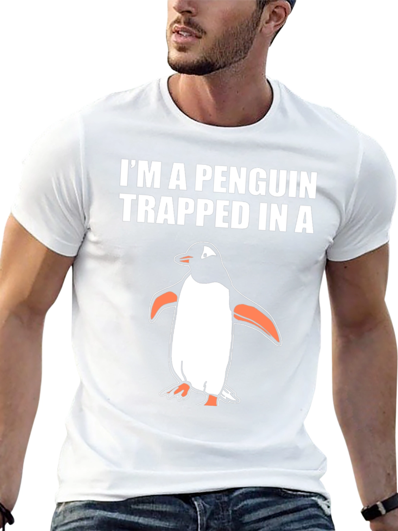 Penguin Trapped in a T-Shirt