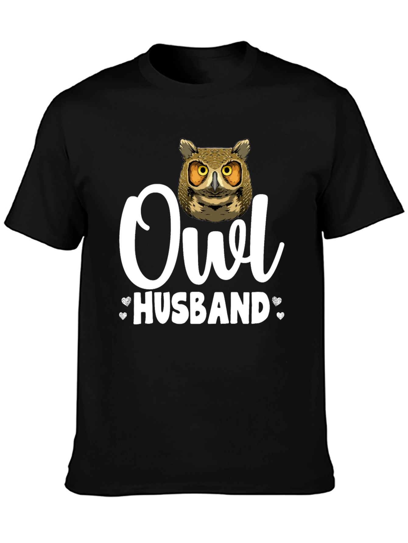 Owl Husband Graphic T-Shirt - Unique Design