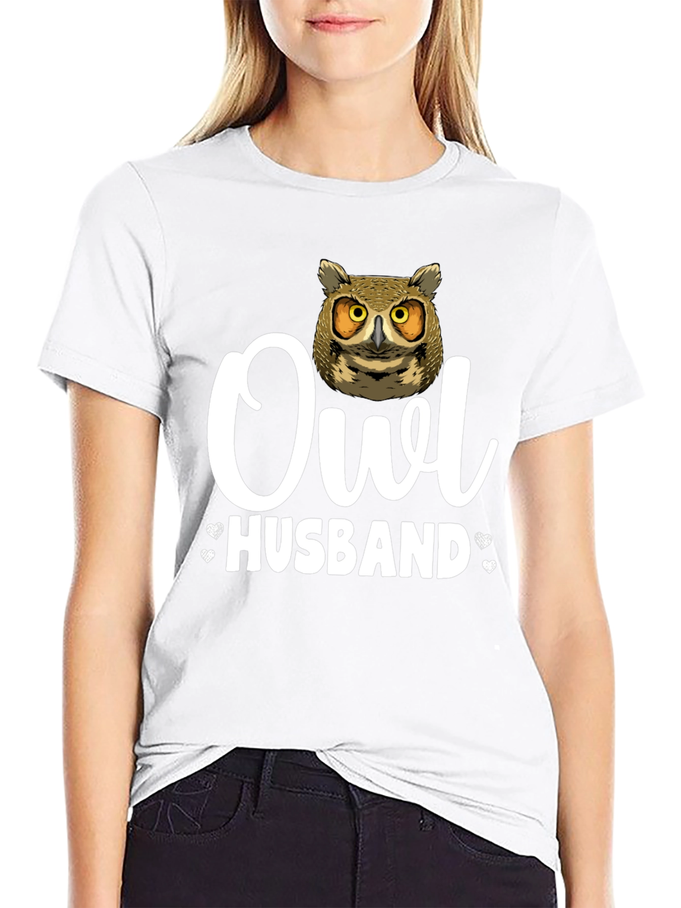 Owl Husband Graphic T-Shirt - Unique Design