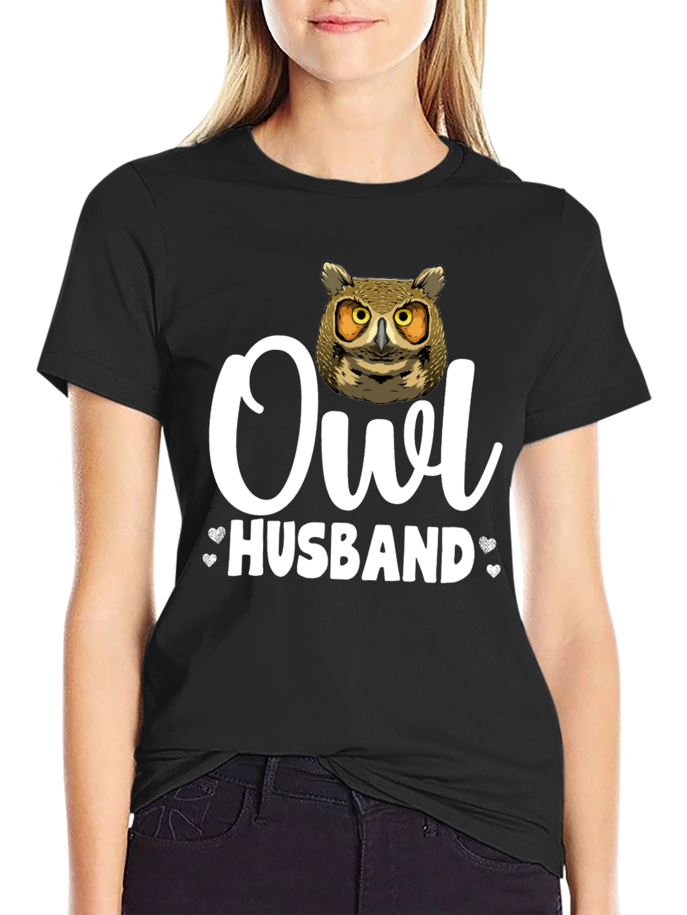 Owl Husband Graphic T-Shirt - Unique Design