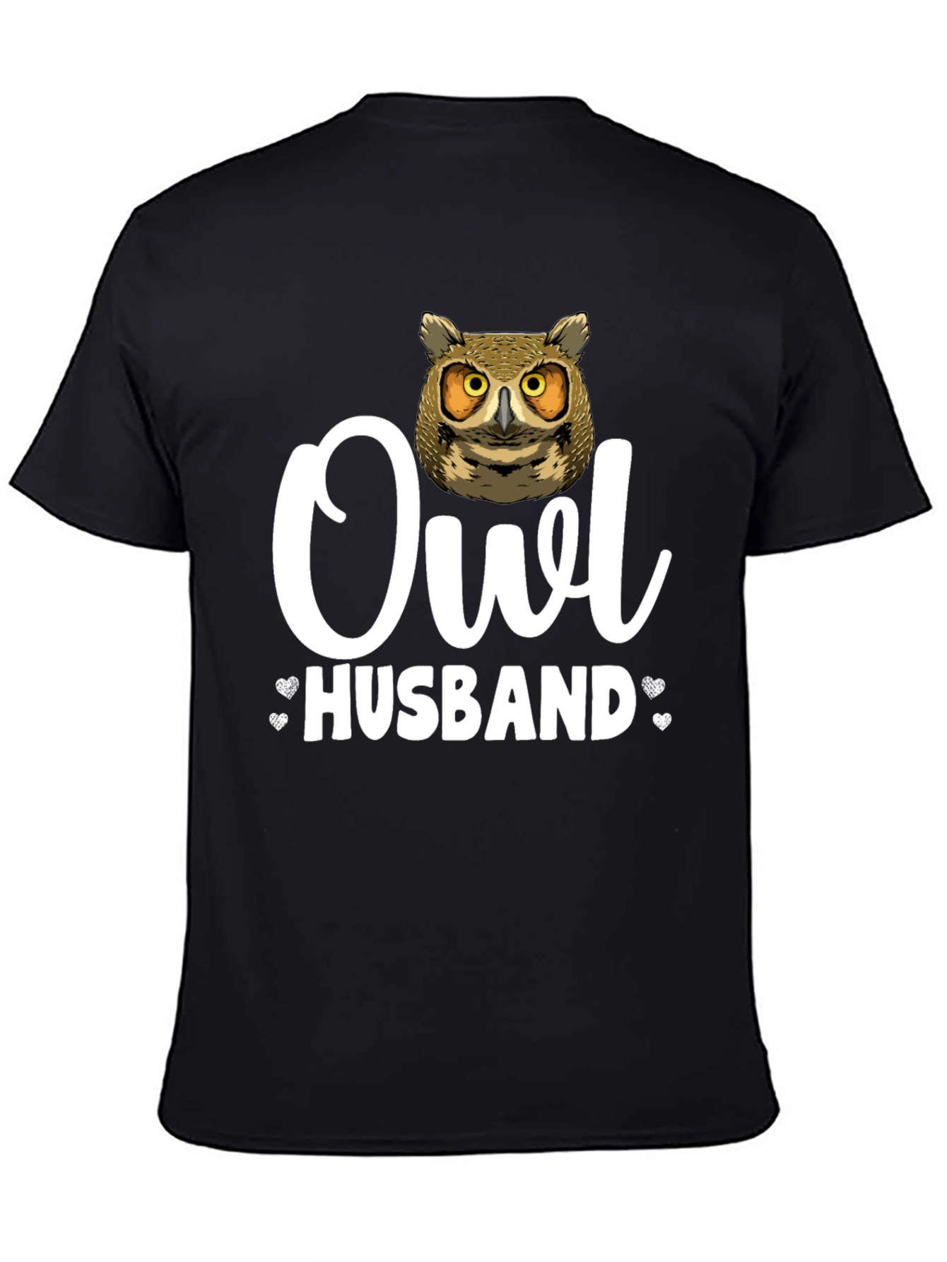Owl Husband Graphic T-Shirt - Unique Design