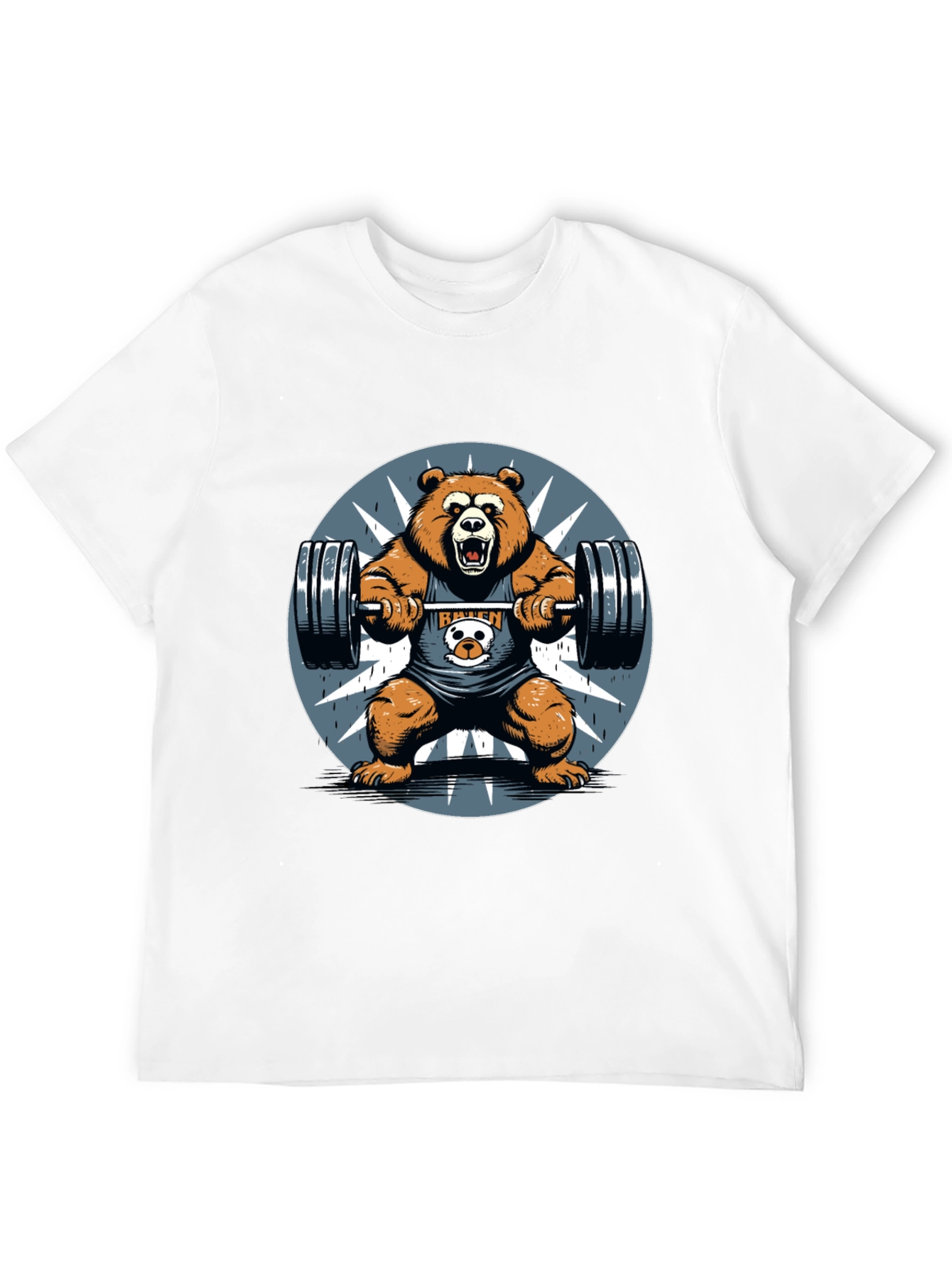 Bear Lift Graphic Tee - Gym Humor Shirt