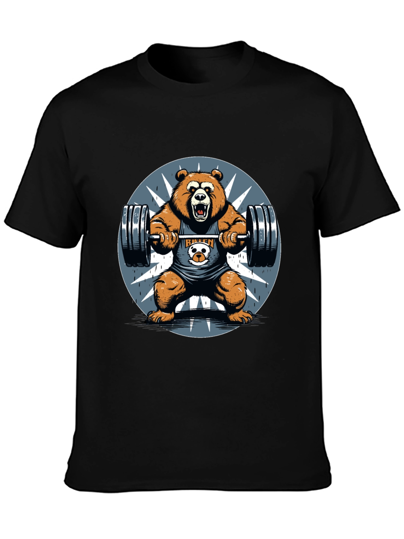 Bear Lift Graphic Tee - Gym Humor Shirt
