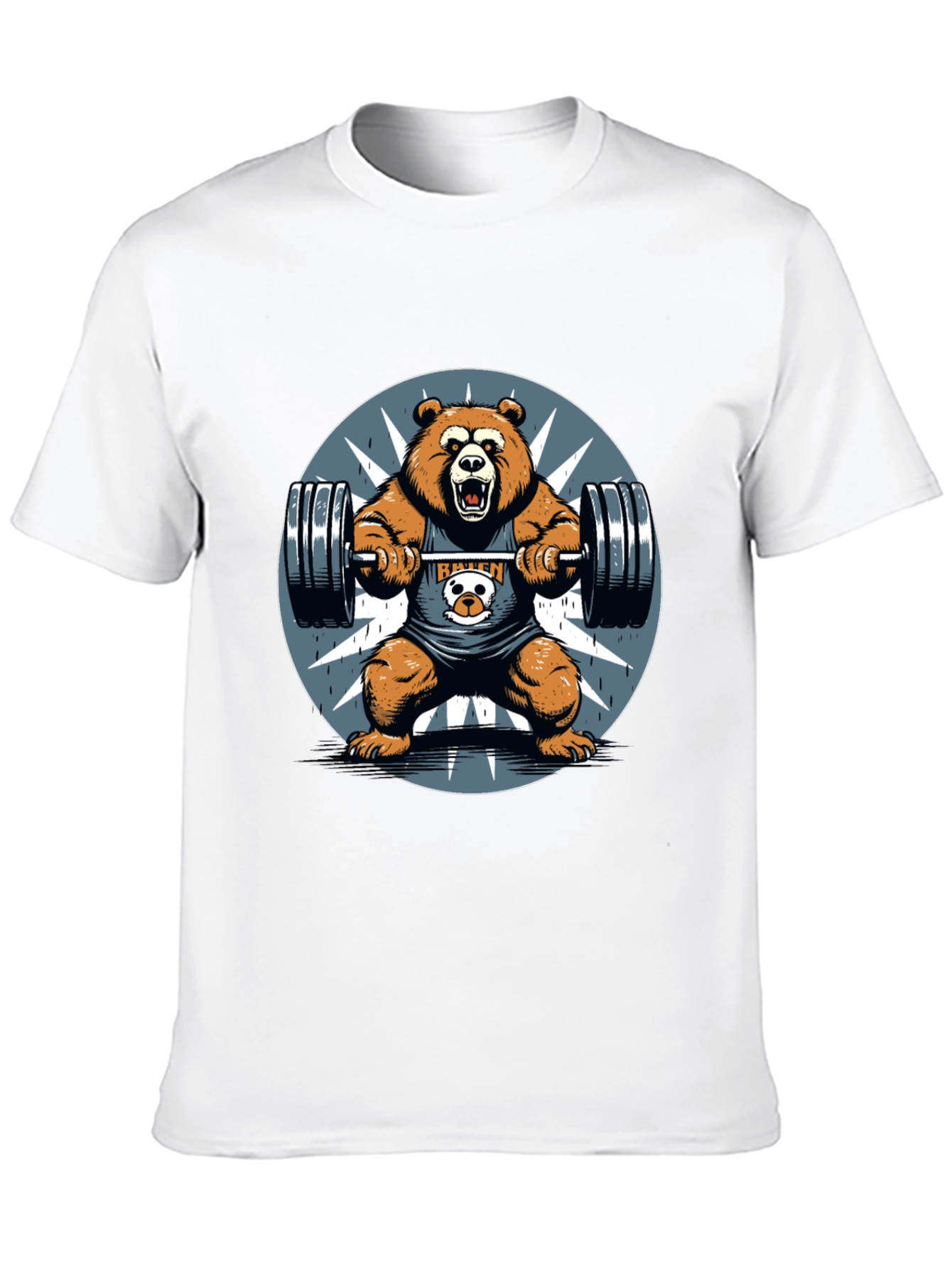 Bear Lift Graphic Tee - Gym Humor Shirt