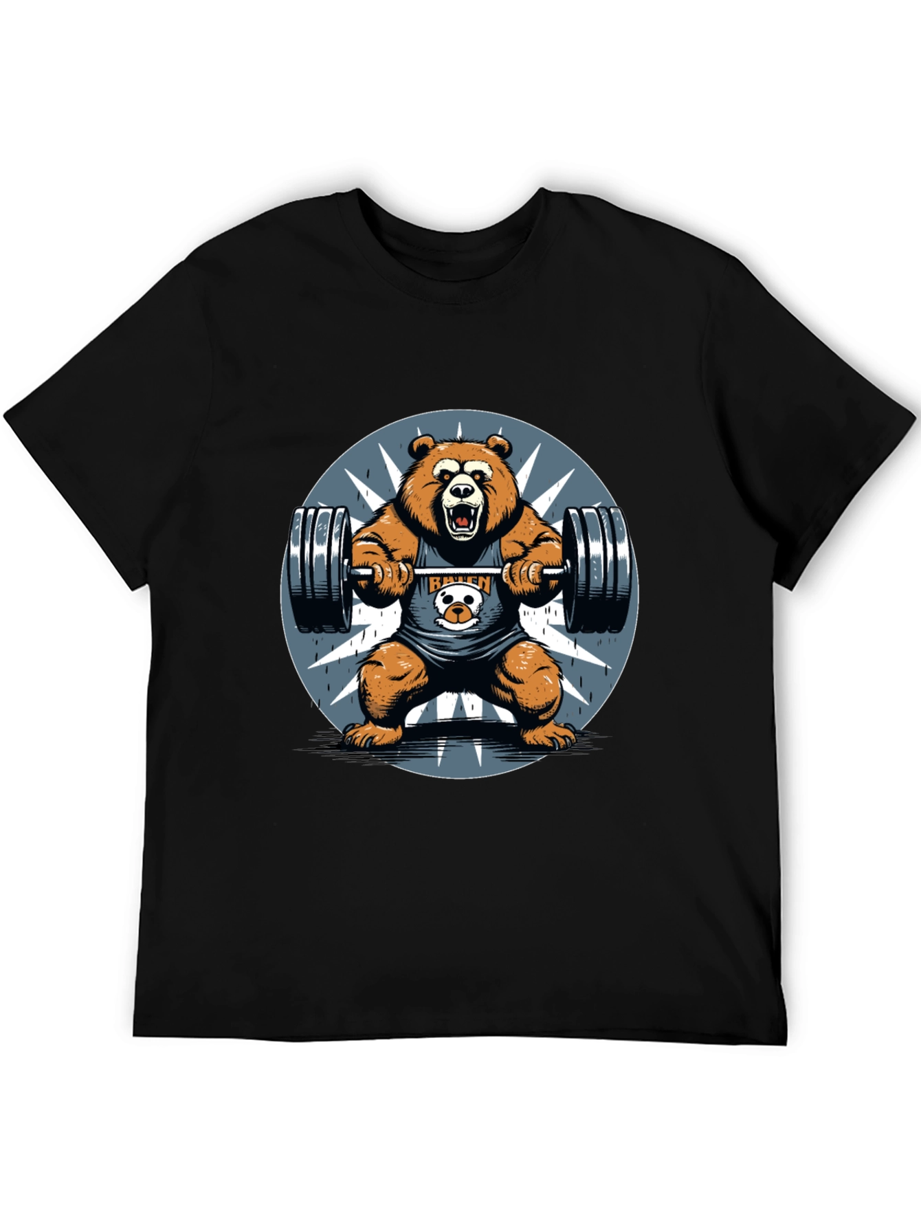 Bear Lift Graphic Tee - Gym Humor Shirt