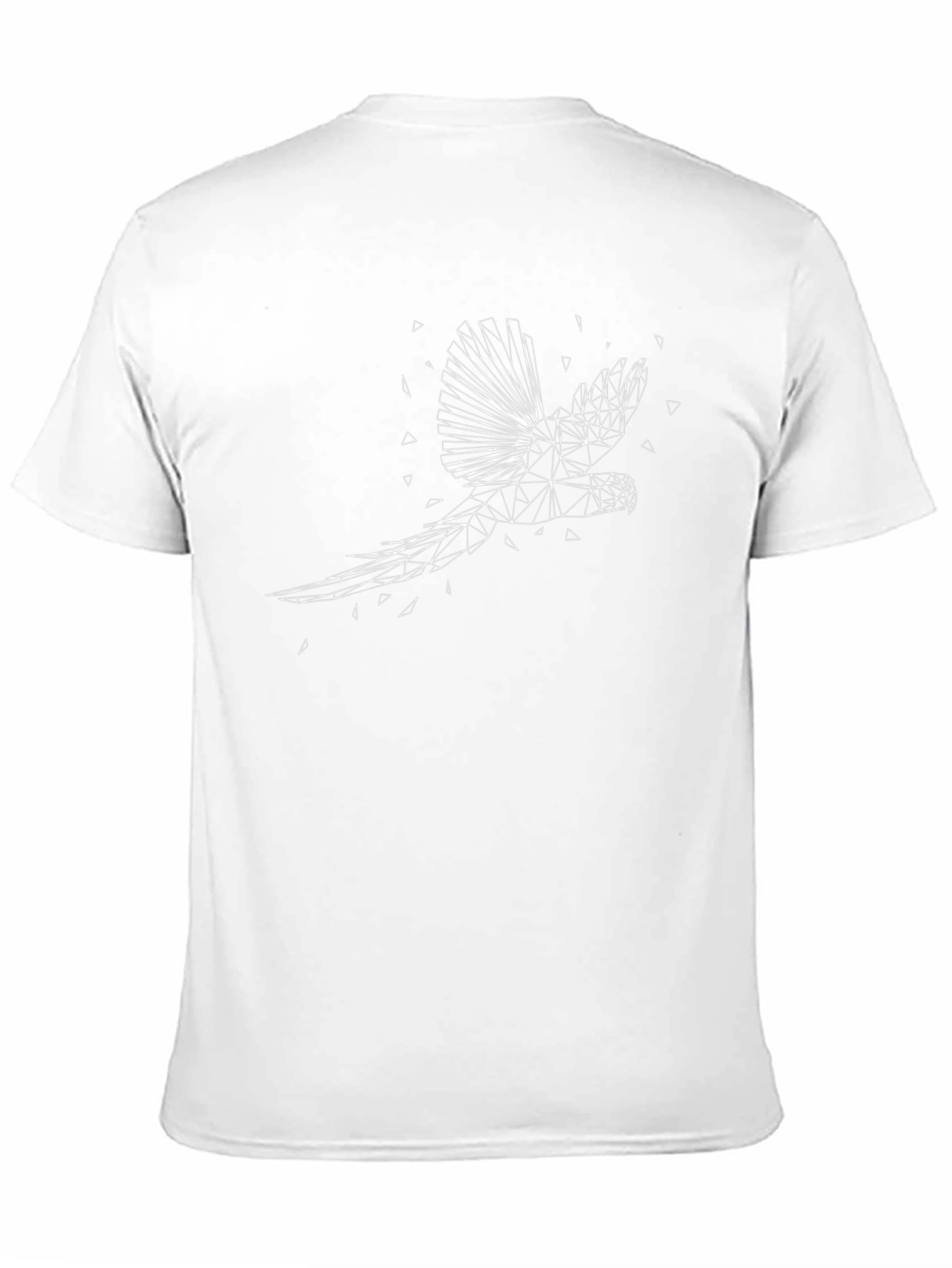 Geometric Parrot T-Shirt - Modern Graphic Tee