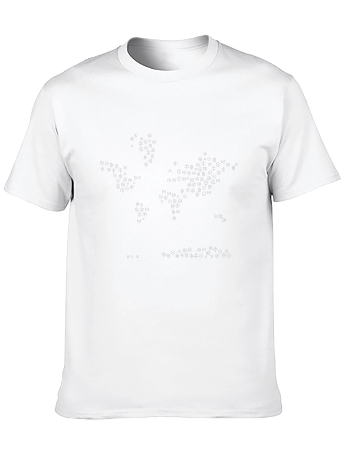 Abstract World Map Black T-Shirt
