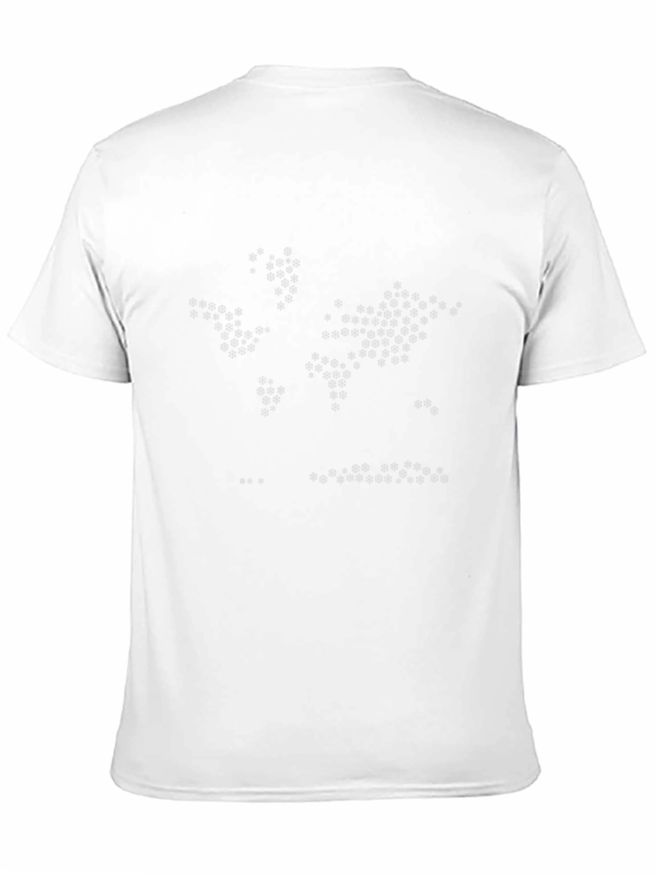 Abstract World Map Black T-Shirt