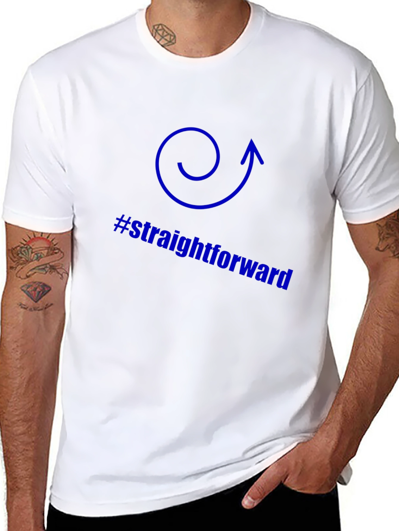 Straightforward Direction T-Shirt - Black