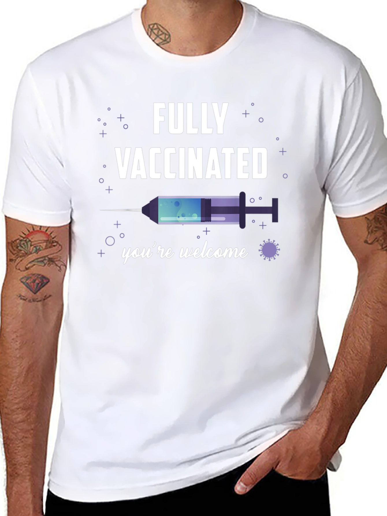 Fully Vaccinated T-Shirt Novelty Tee