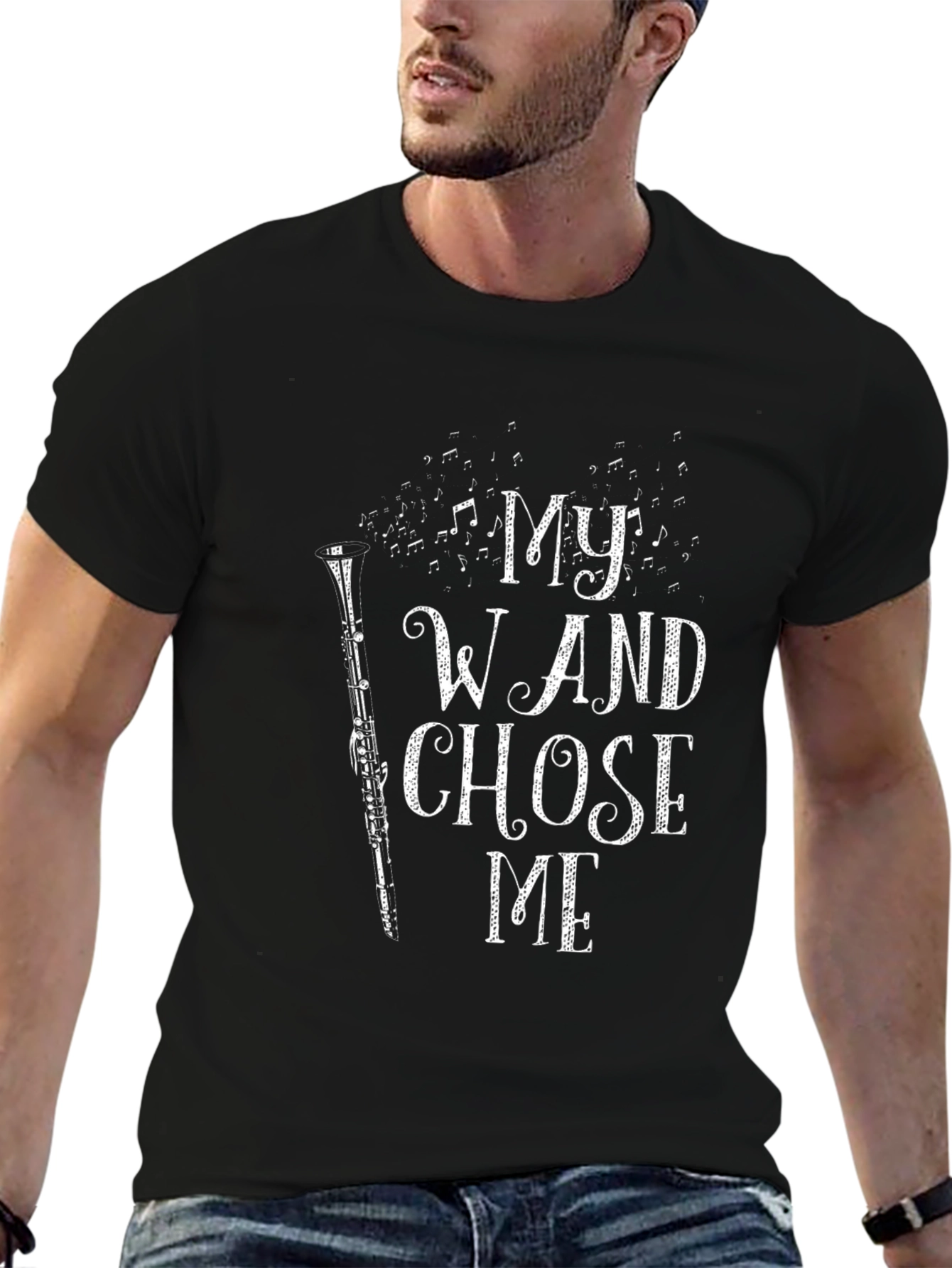 My Wand Chose Me Clarinet T-Shirt
