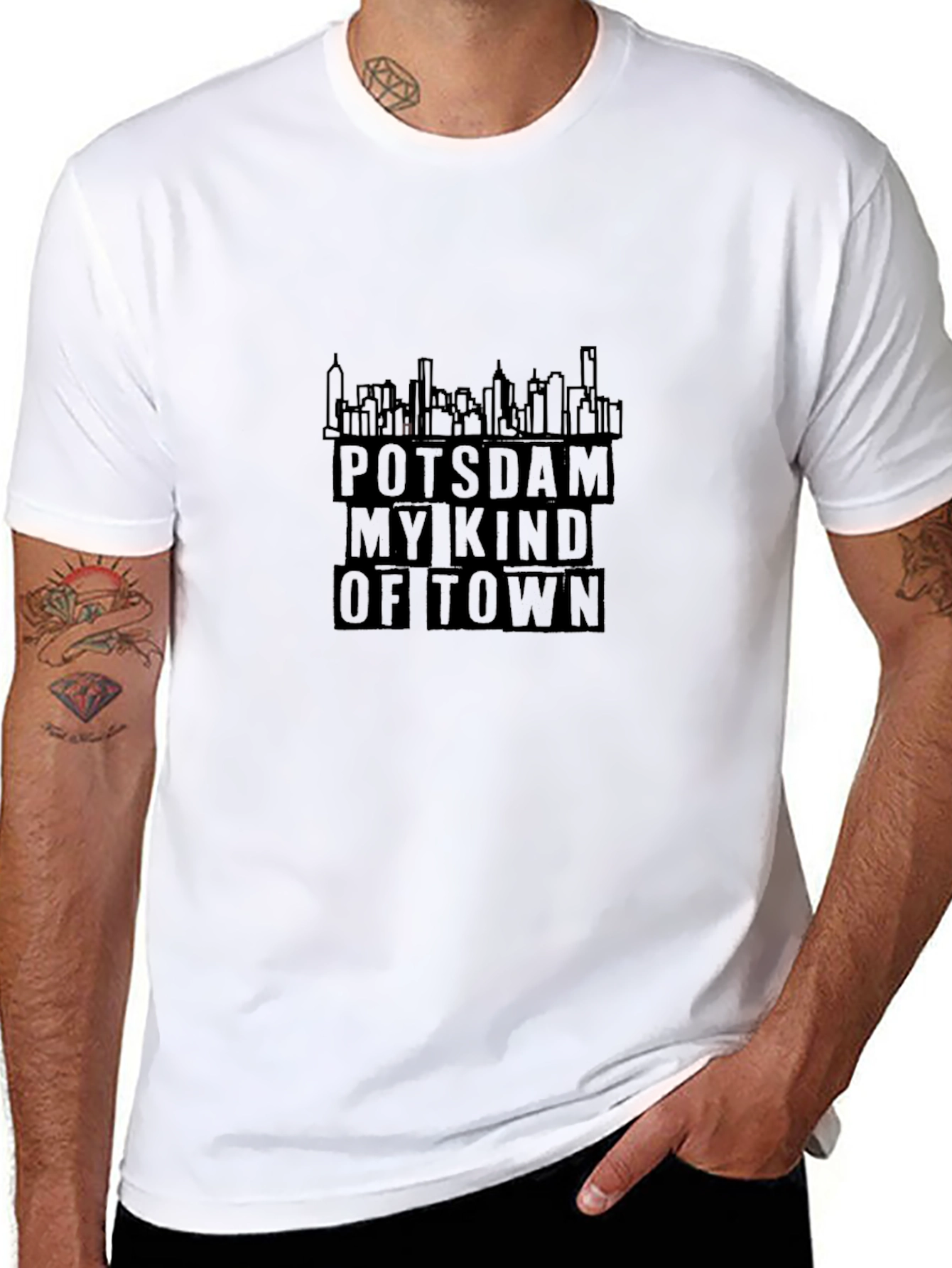 Potsdam My Kind Of Town Black T-Shirt