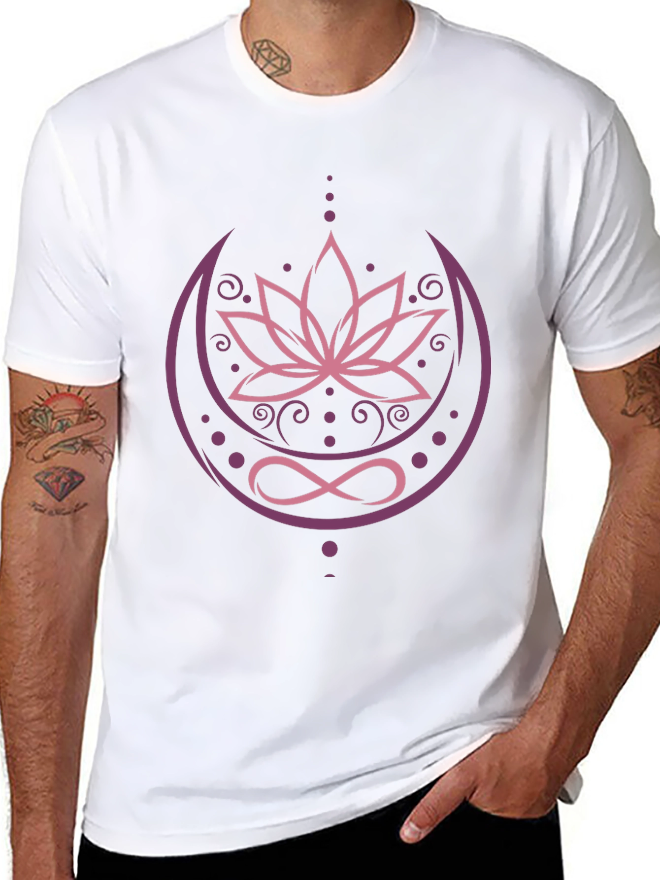 Lotus Moon Infinity T-Shirt - Zen Style