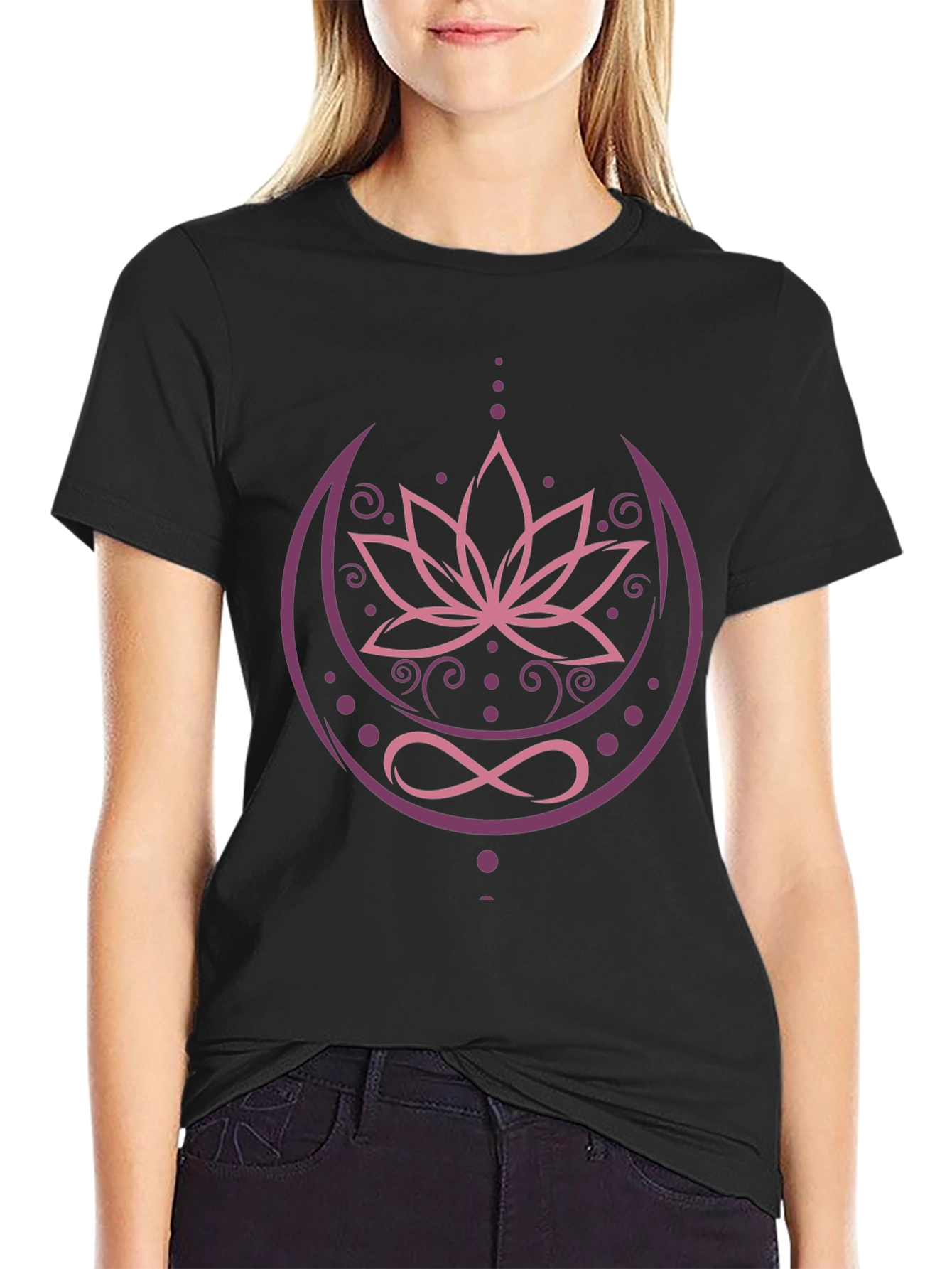 Lotus Moon Infinity T-Shirt - Zen Style