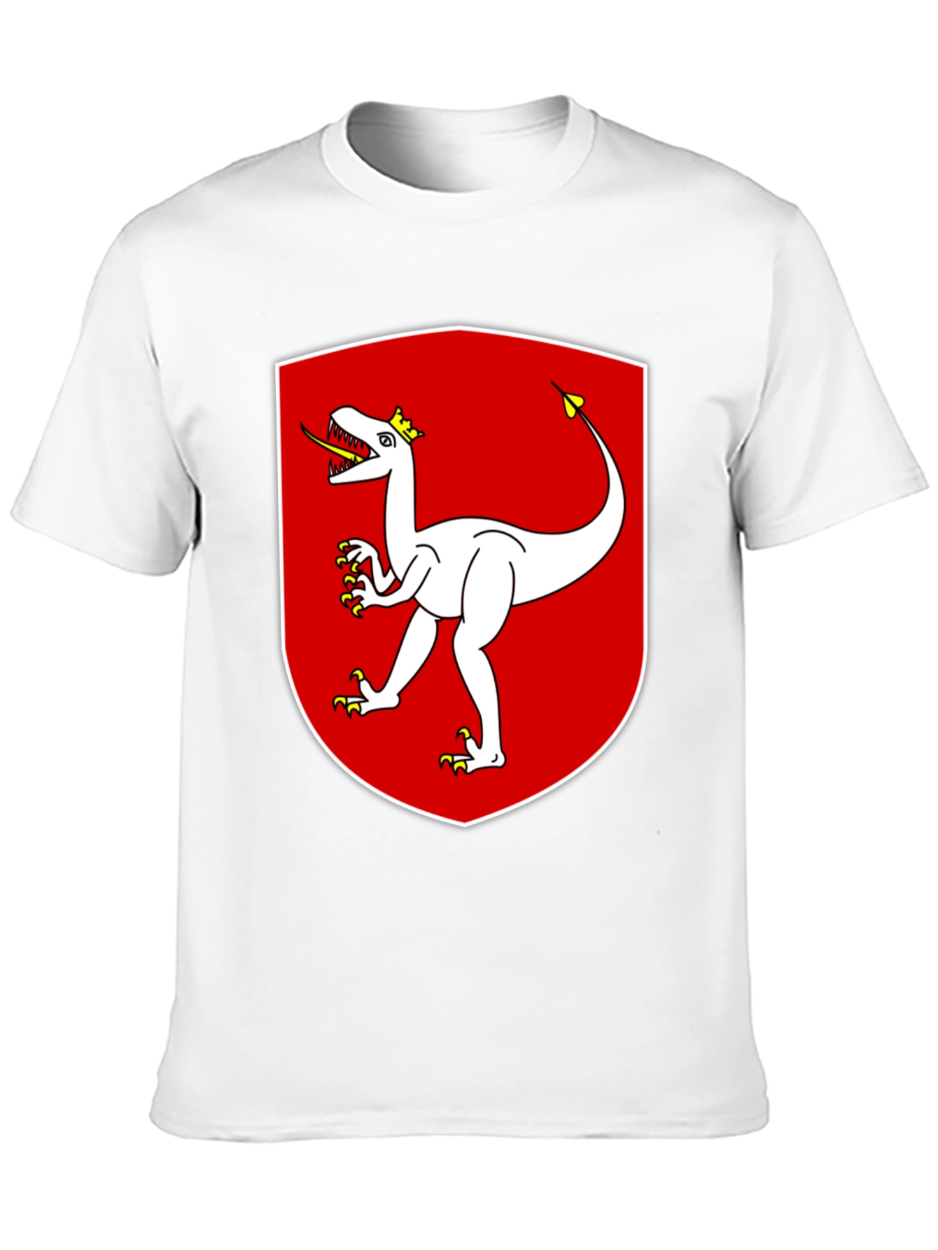 Dinosaur Crest Graphic Tee - Black
