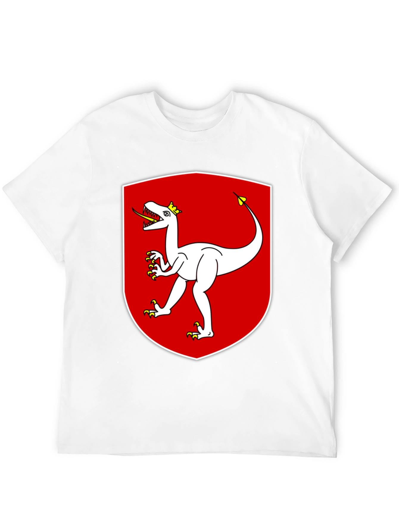 Dinosaur Crest Graphic Tee - Black