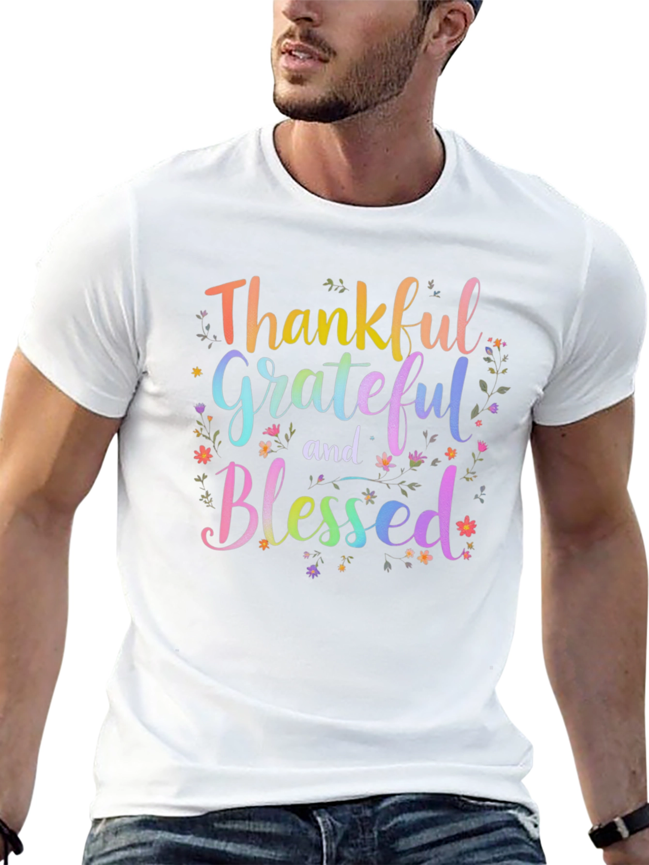 Thankful Grateful Blessed Graphic Tee