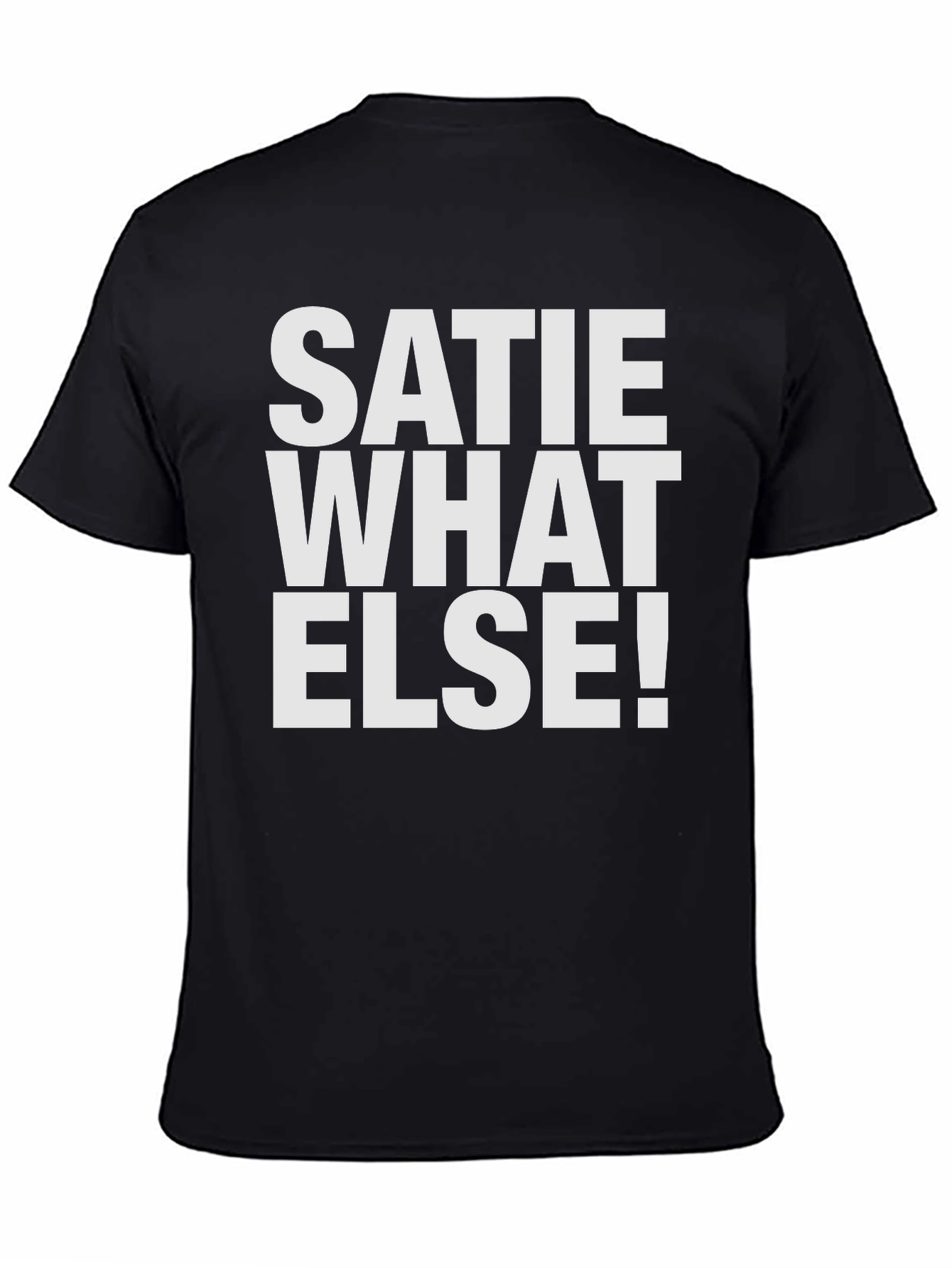 Satie What Else! Mens Black T-Shirt