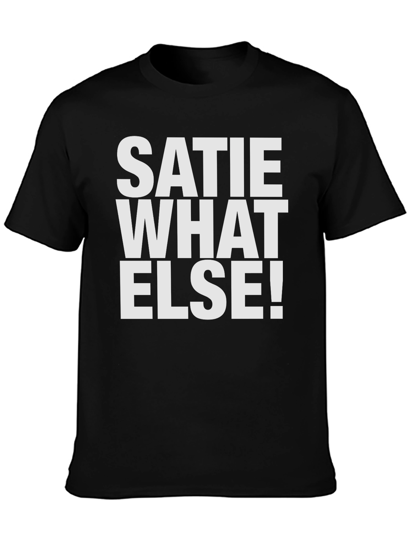 Satie What Else! Mens Black T-Shirt