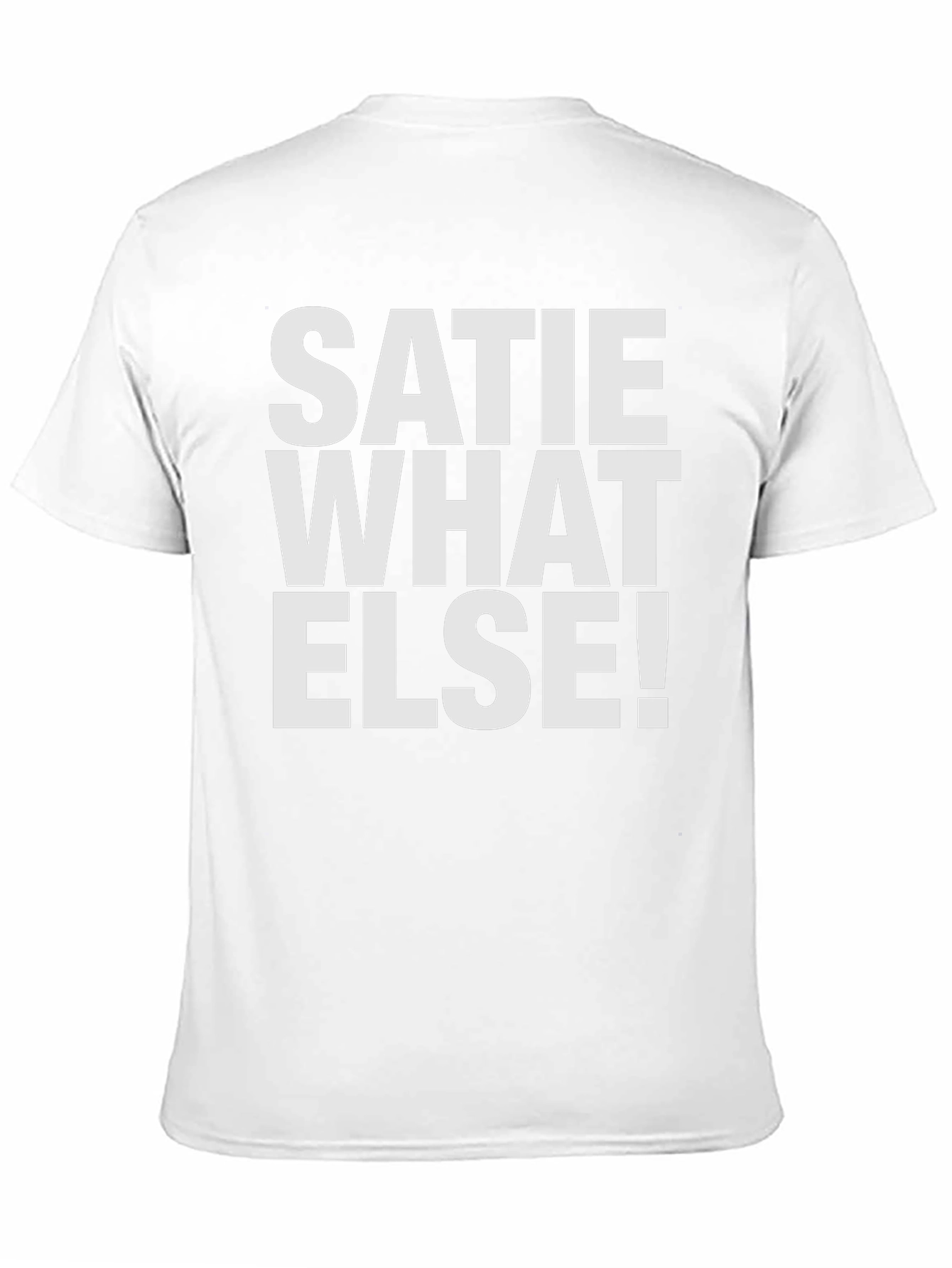 Satie What Else! Mens Black T-Shirt