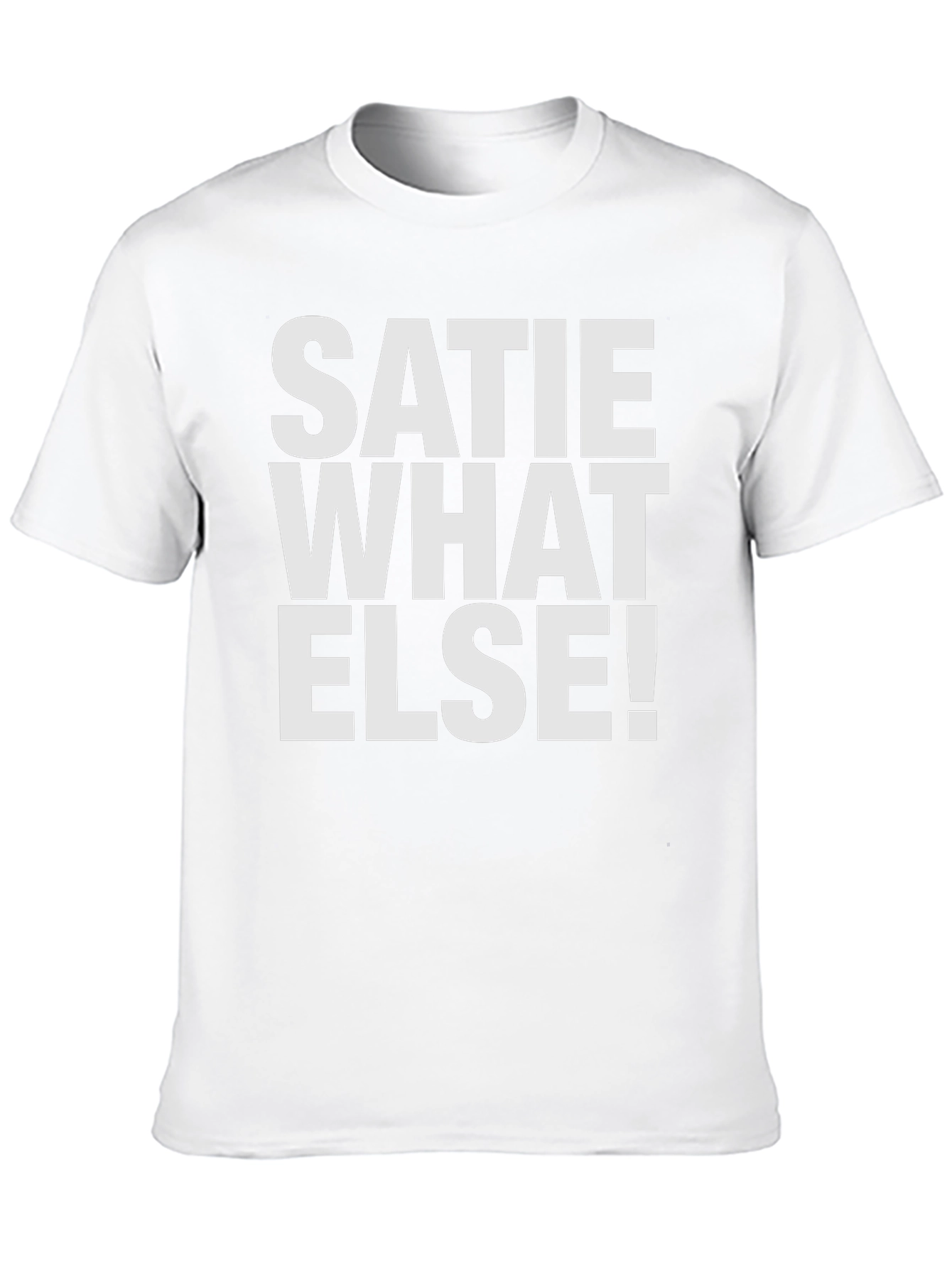 Satie What Else! Mens Black T-Shirt