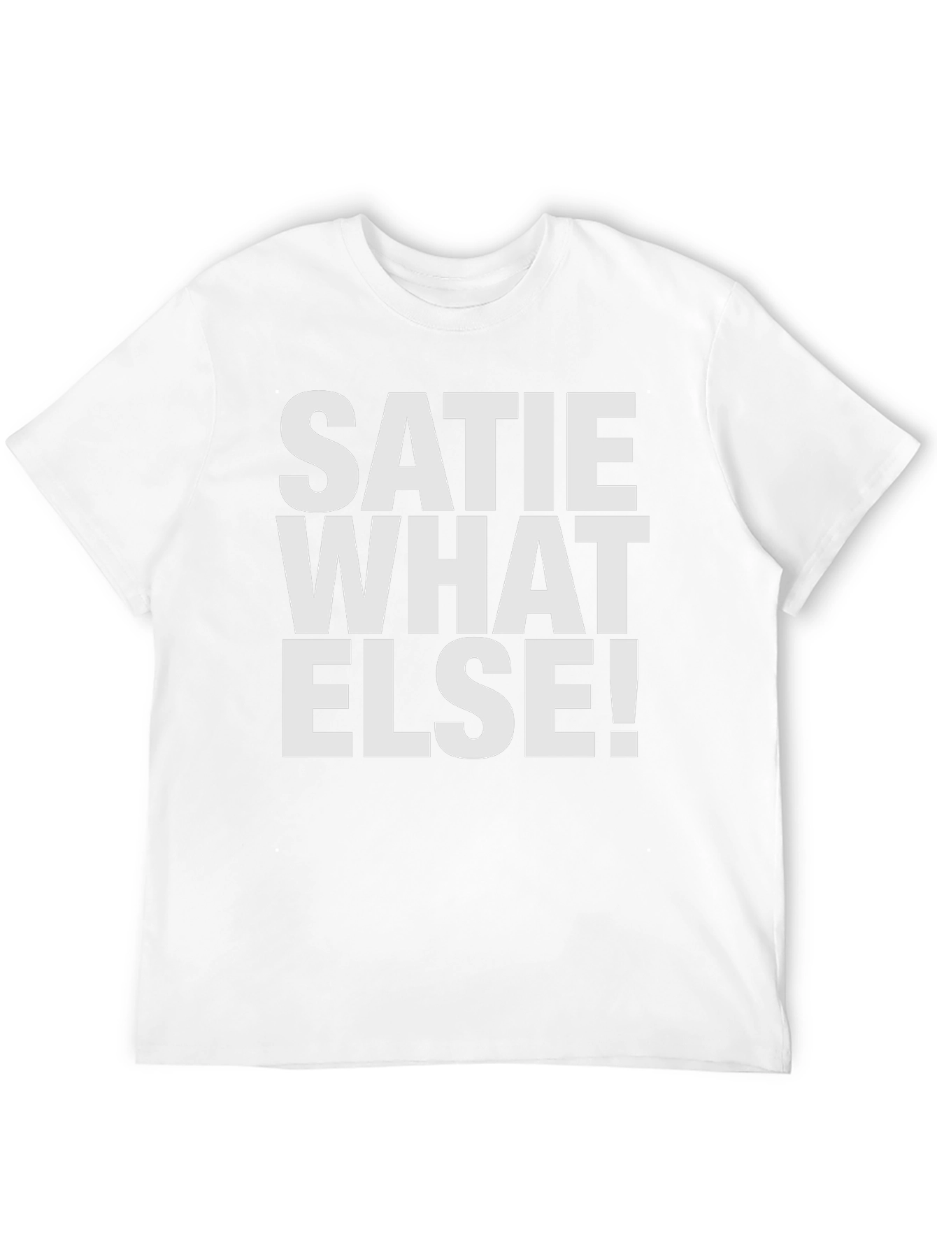 Satie What Else! Mens Black T-Shirt