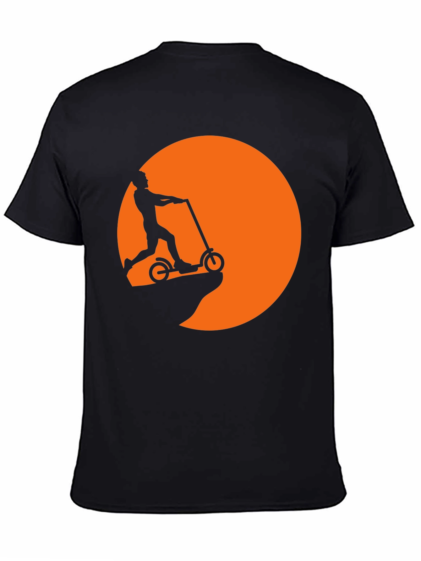 Scooter Sunset Graphic Tee - Black