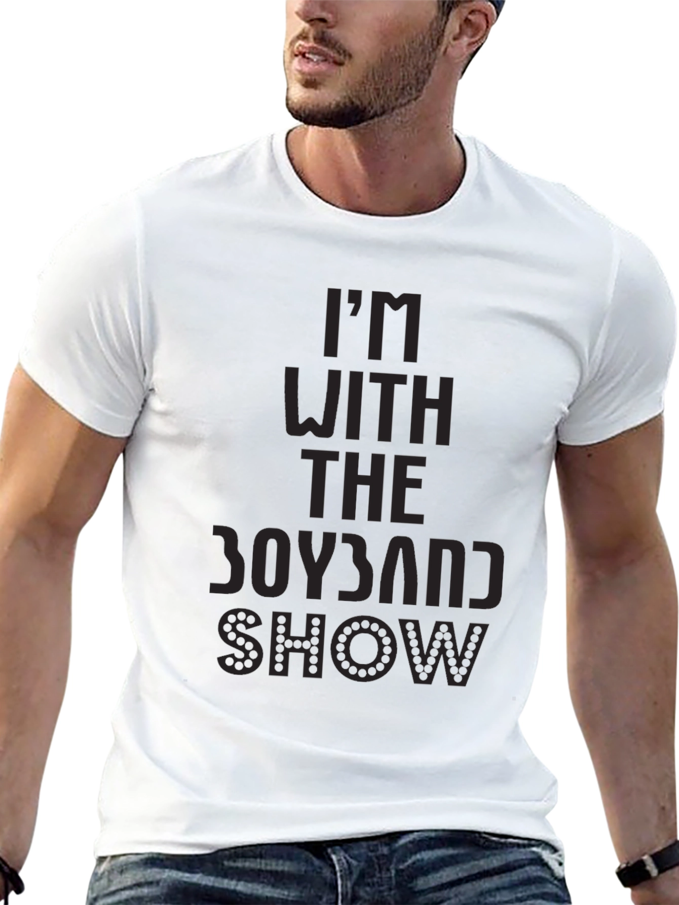 Boyband Show Black Graphic Tee