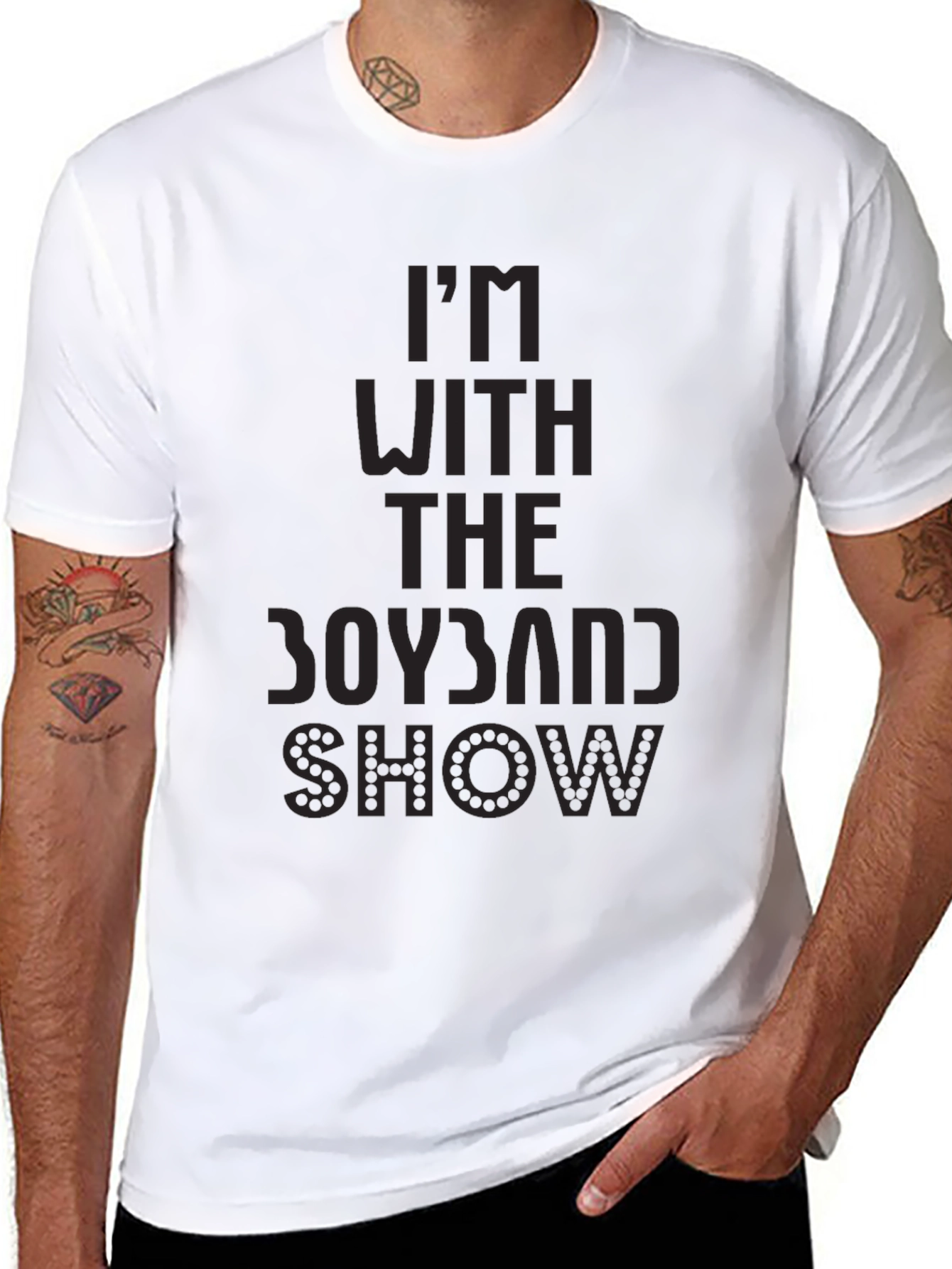 Boyband Show Black Graphic Tee