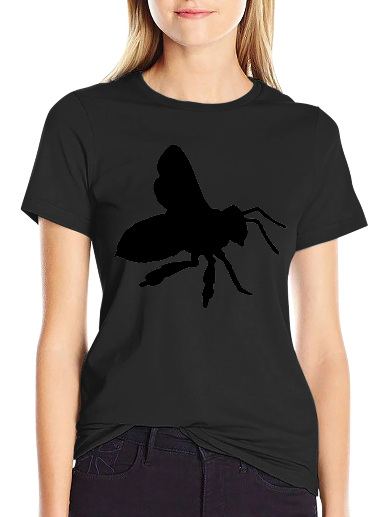 Black Bee Silhouette Graphic Tee - Mens Casual Fit