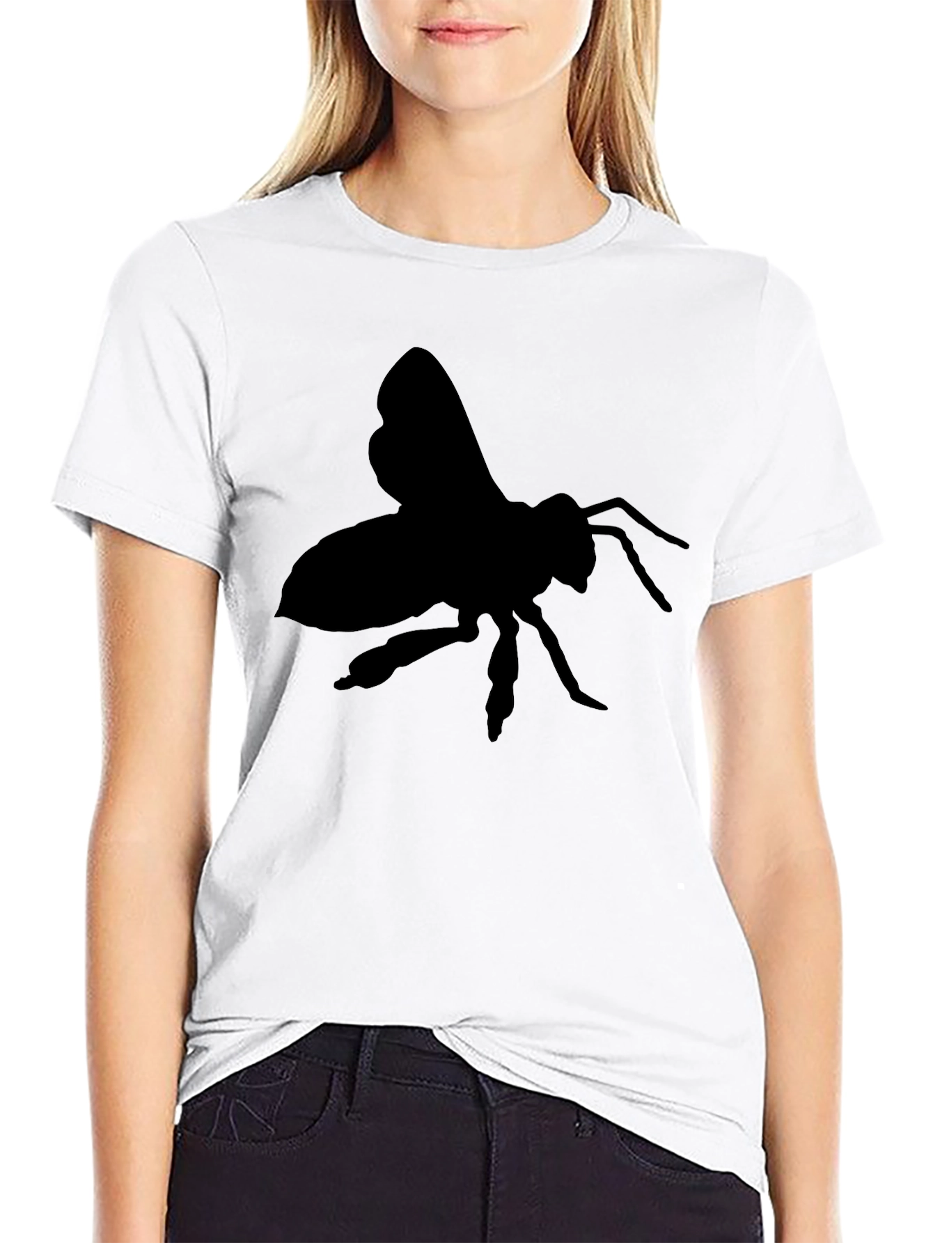 Black Bee Silhouette Graphic Tee - Mens Casual Fit