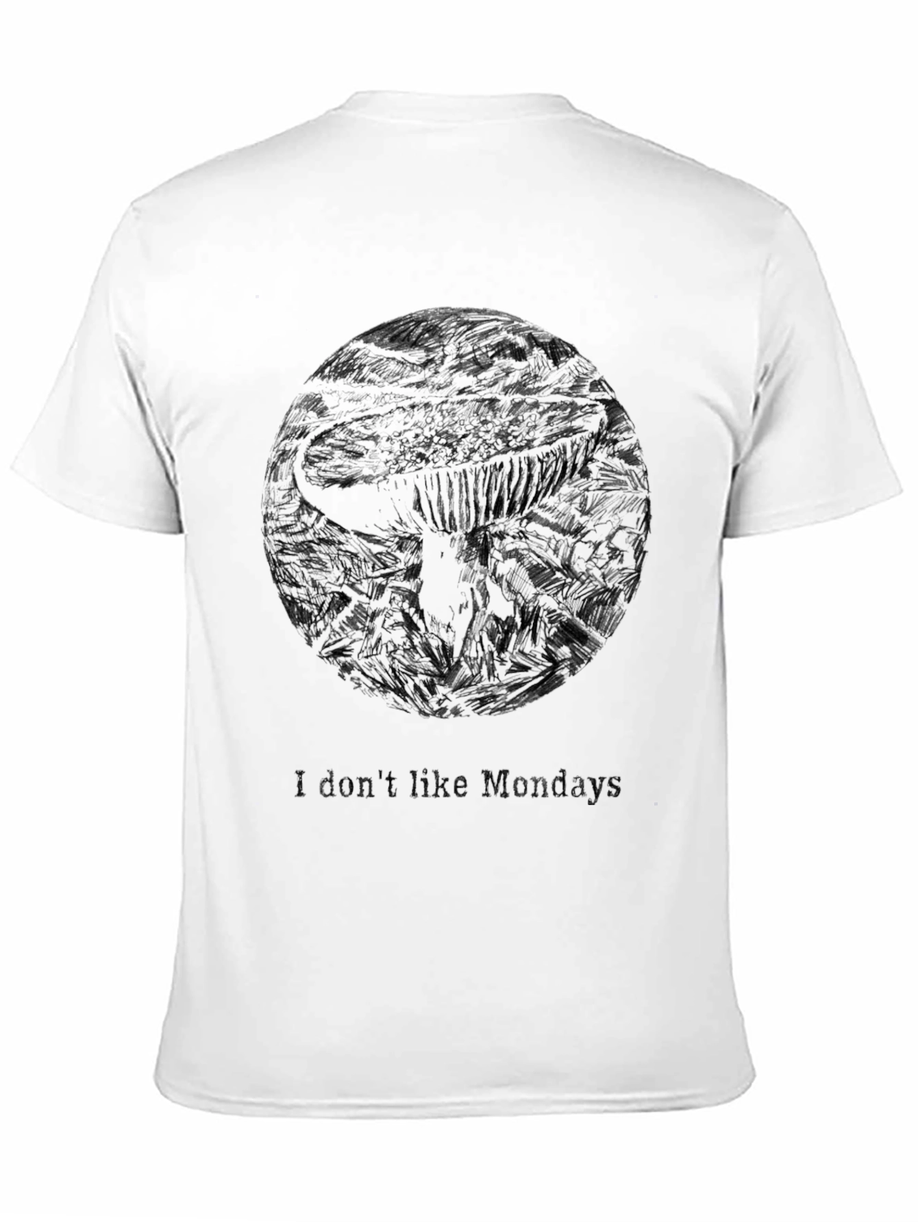 Mens Black I Dont Like Mondays Graphic Tee