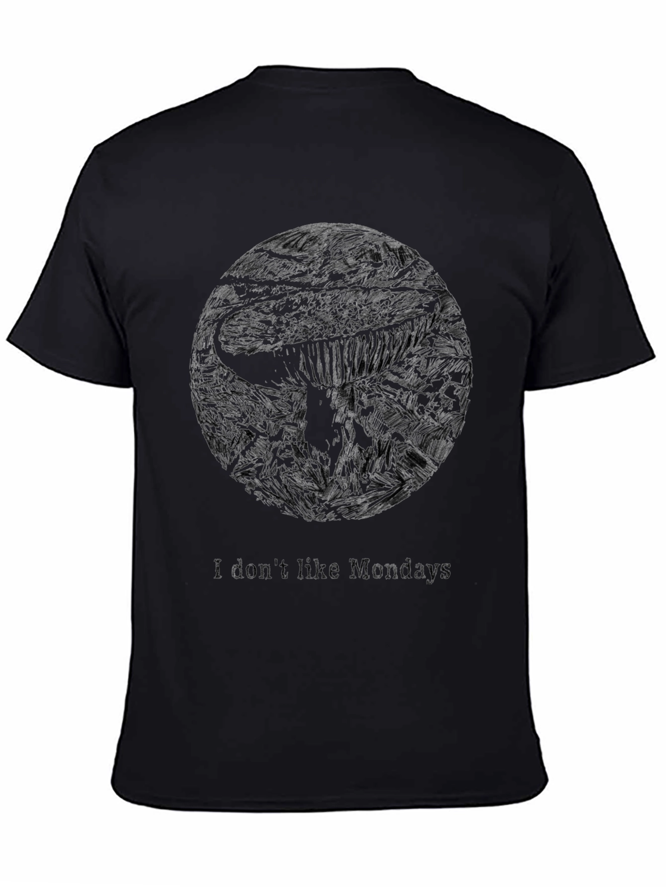 Mens Black I Dont Like Mondays Graphic Tee
