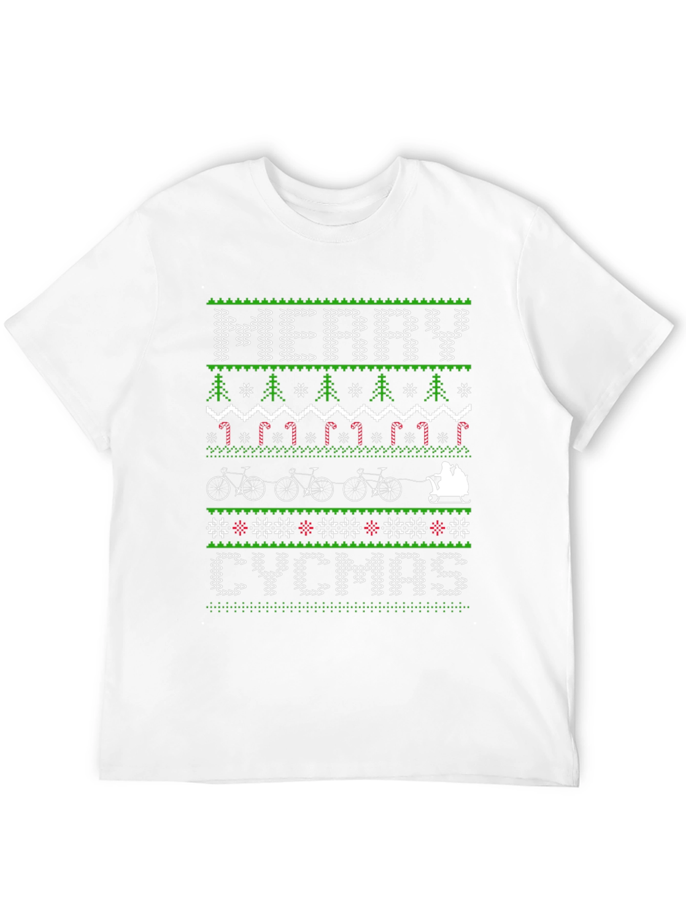 Merry CYCMAS Ugly Christmas Sweater Style T-Shirt