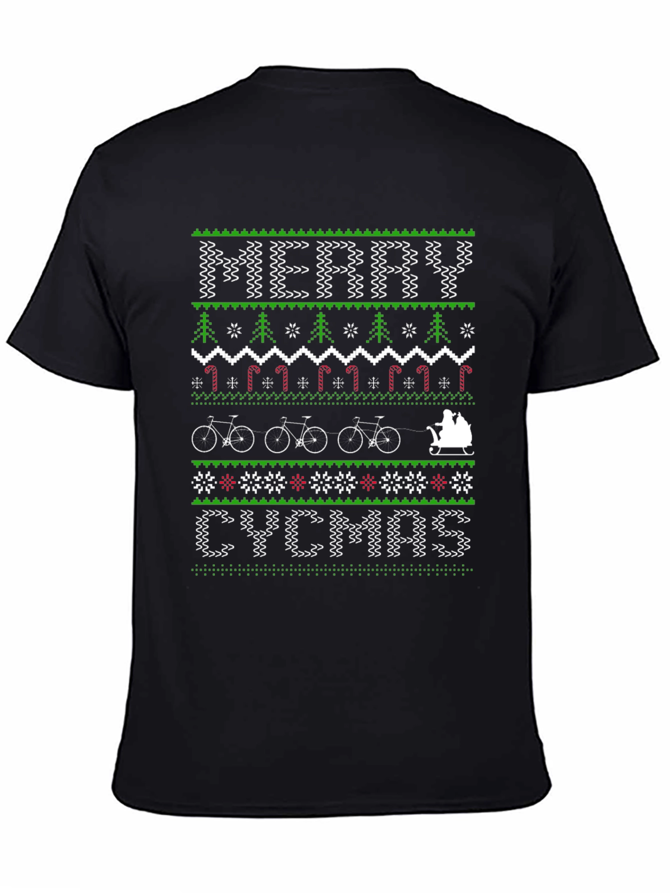 Merry CYCMAS Ugly Christmas Sweater Style T-Shirt