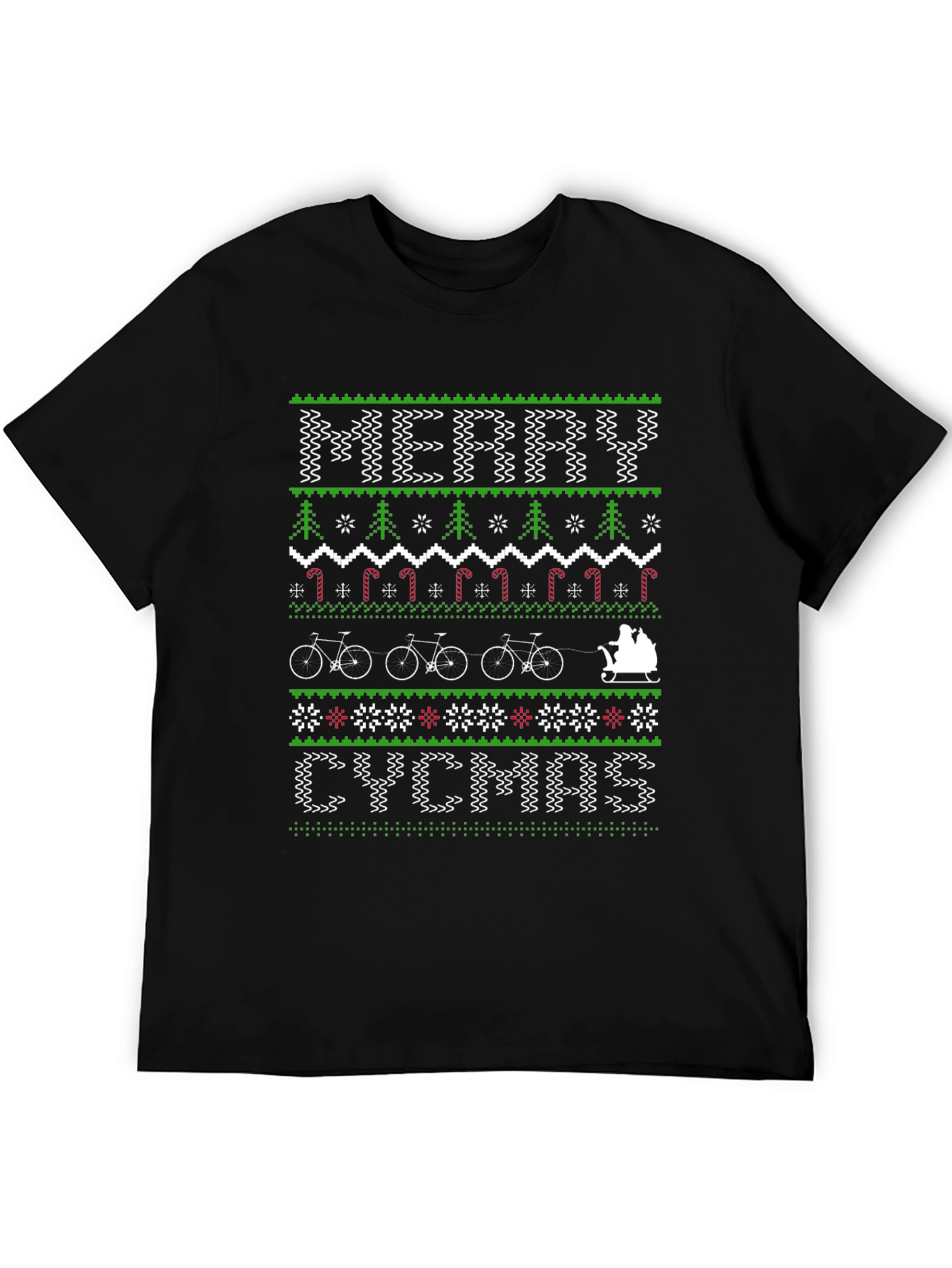 Merry CYCMAS Ugly Christmas Sweater Style T-Shirt