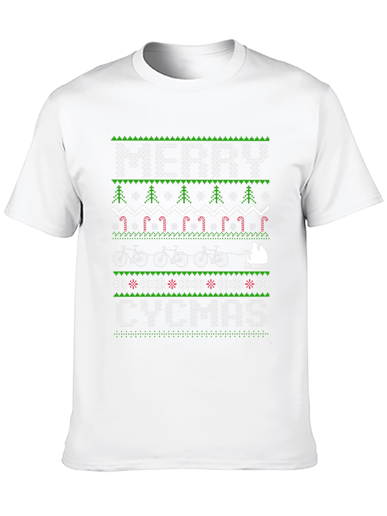 Merry CYCMAS Ugly Christmas Sweater Style T-Shirt