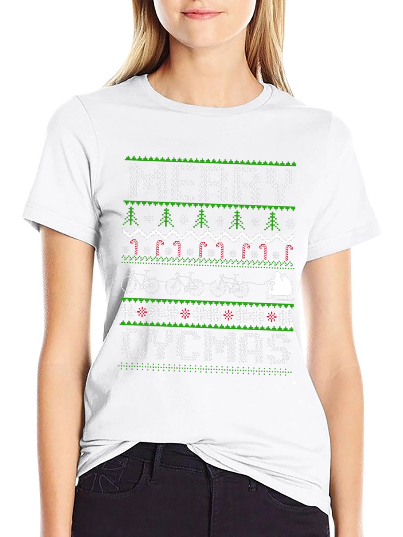 Merry CYCMAS Ugly Christmas Sweater Style T-Shirt