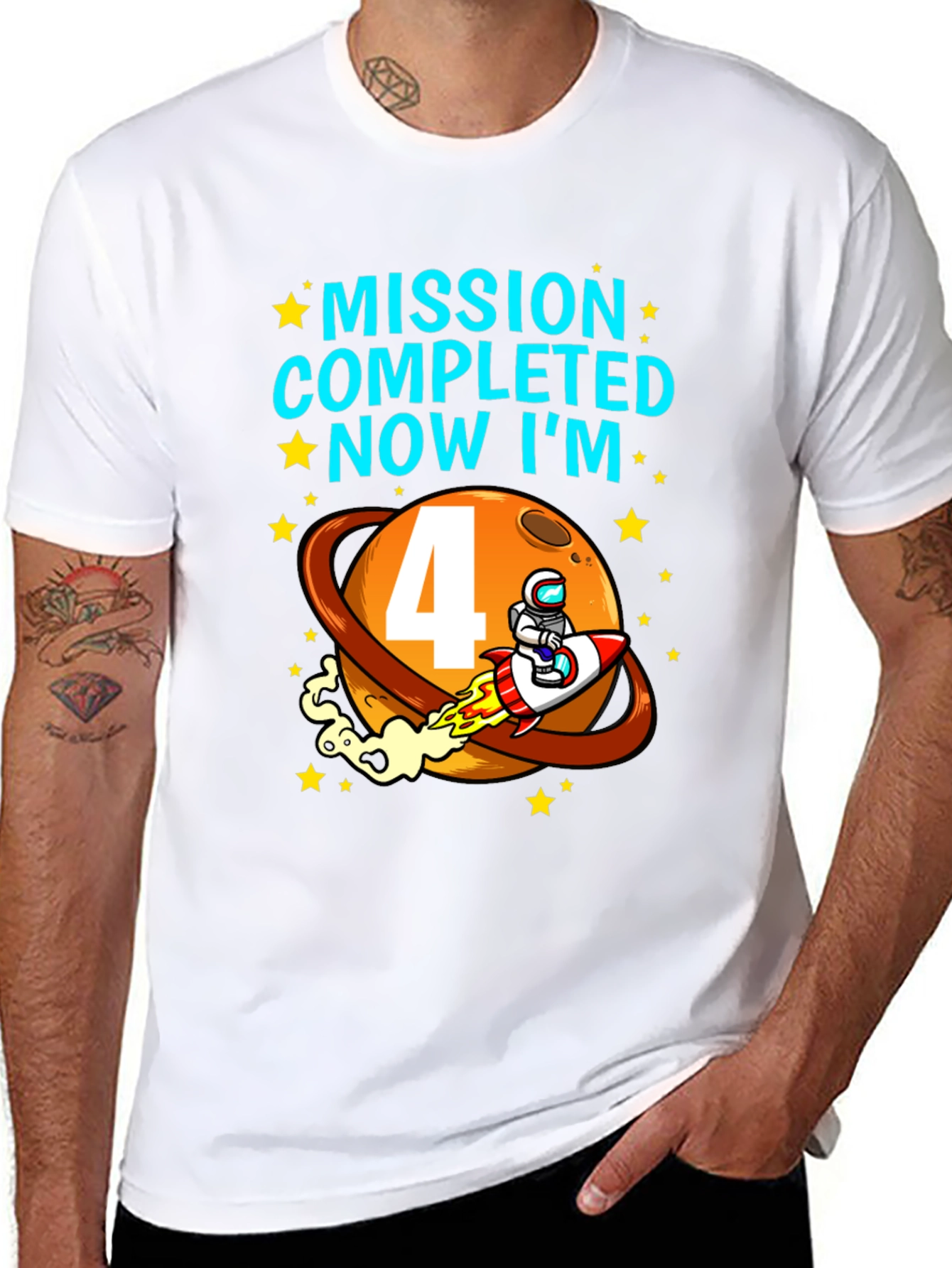 Mission Completed 4th Birthday T-Shirt