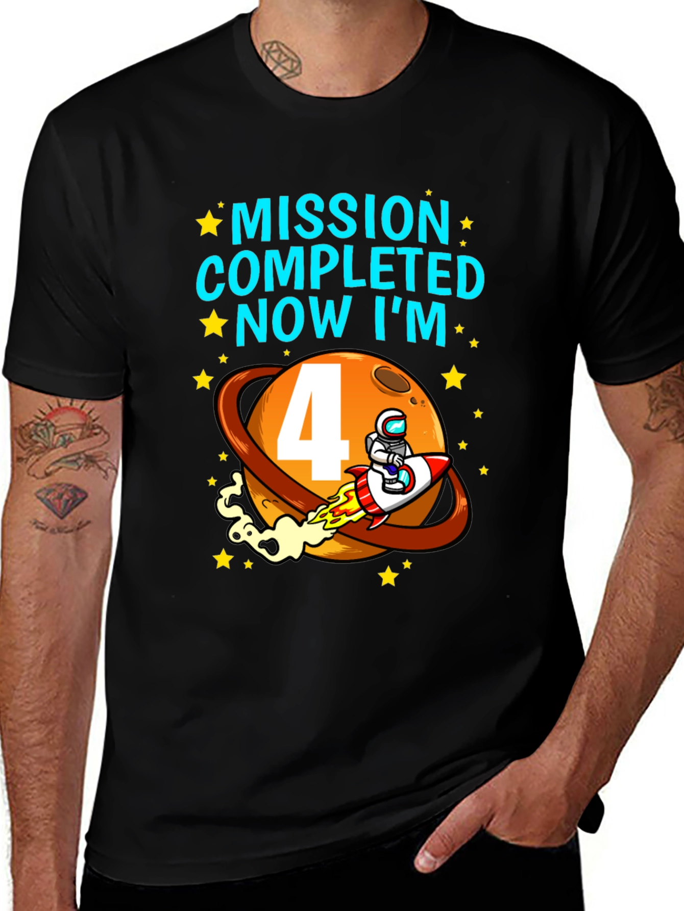 Mission Completed 4th Birthday T-Shirt