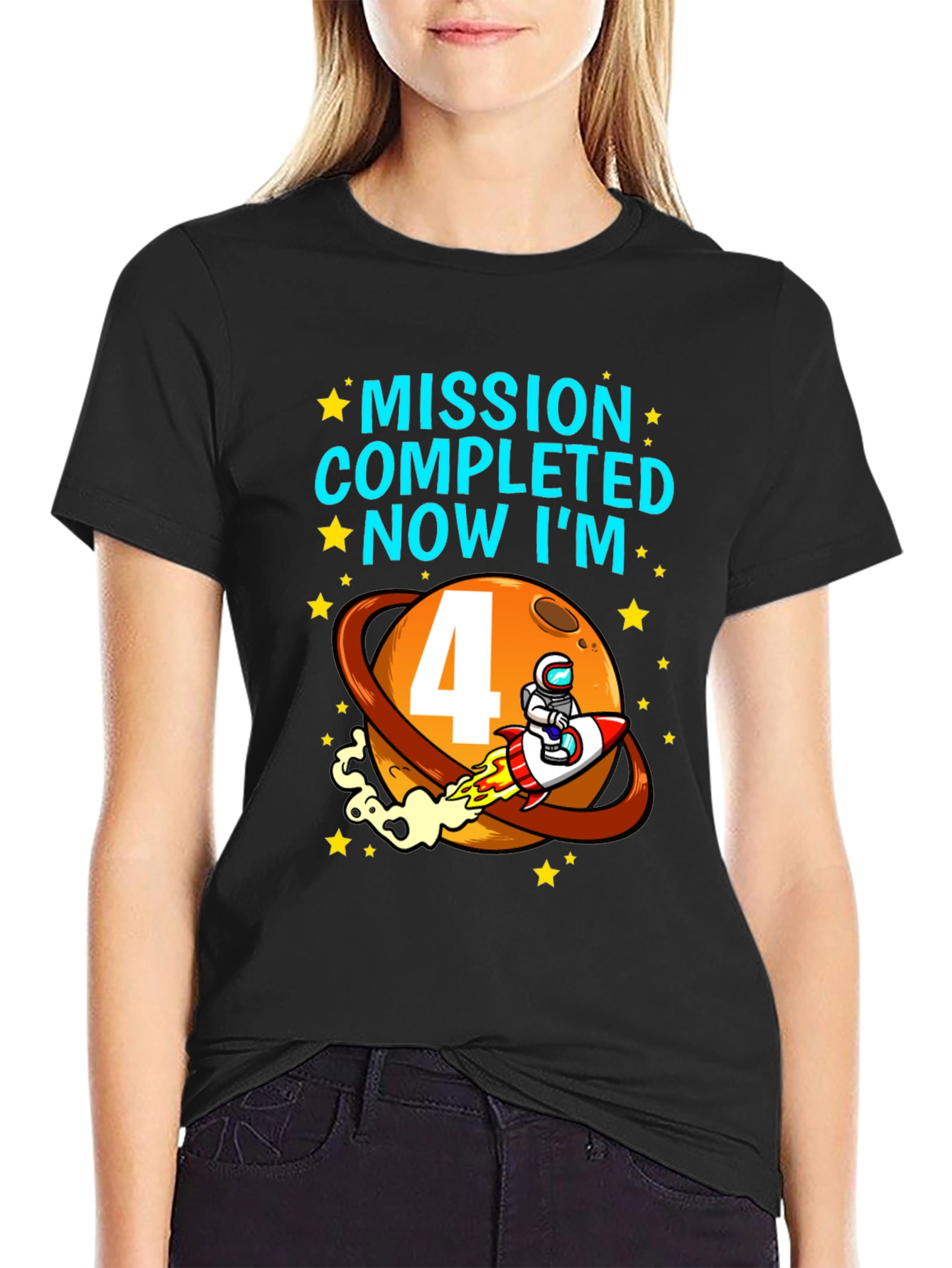 Mission Completed 4th Birthday T-Shirt