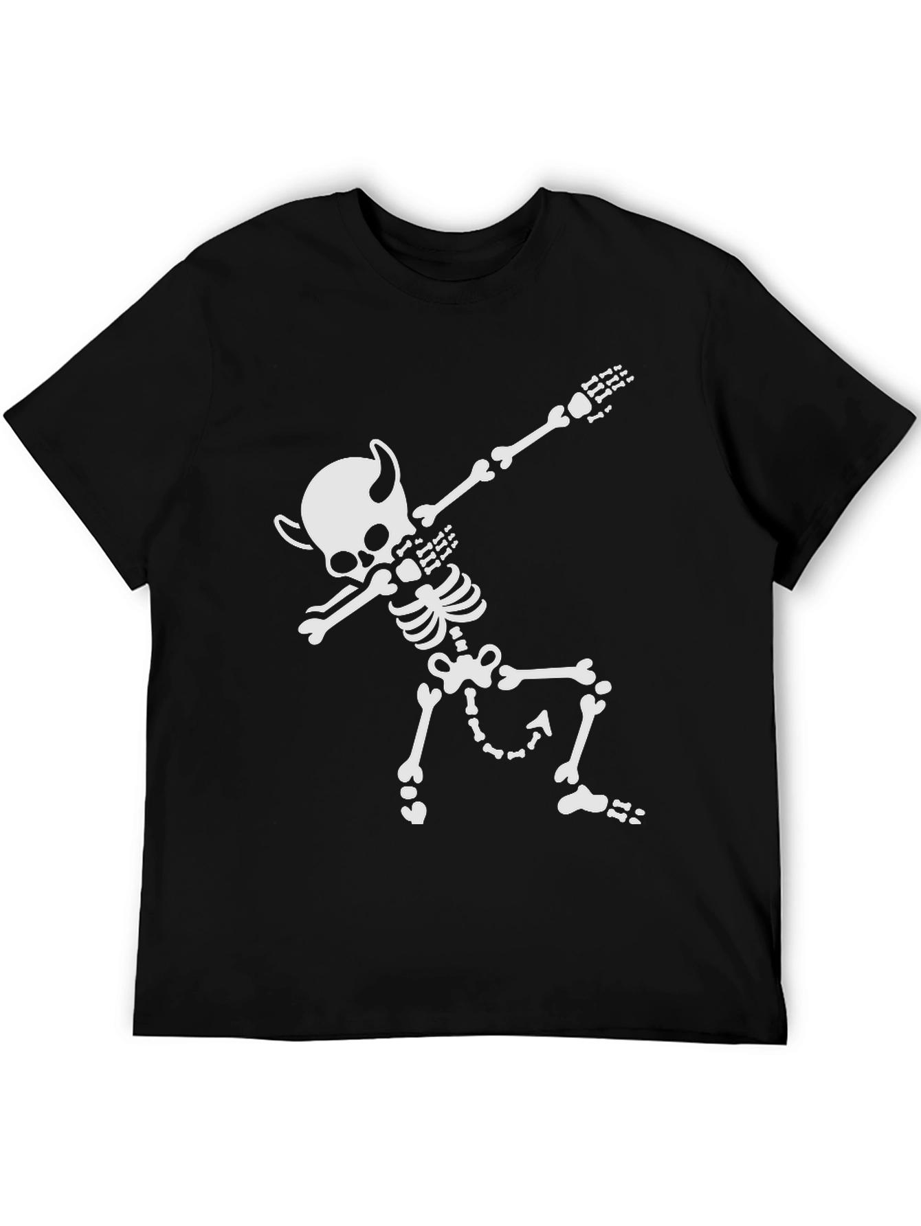 Dabbing Devil Skeleton T-Shirt - Halloween Tee