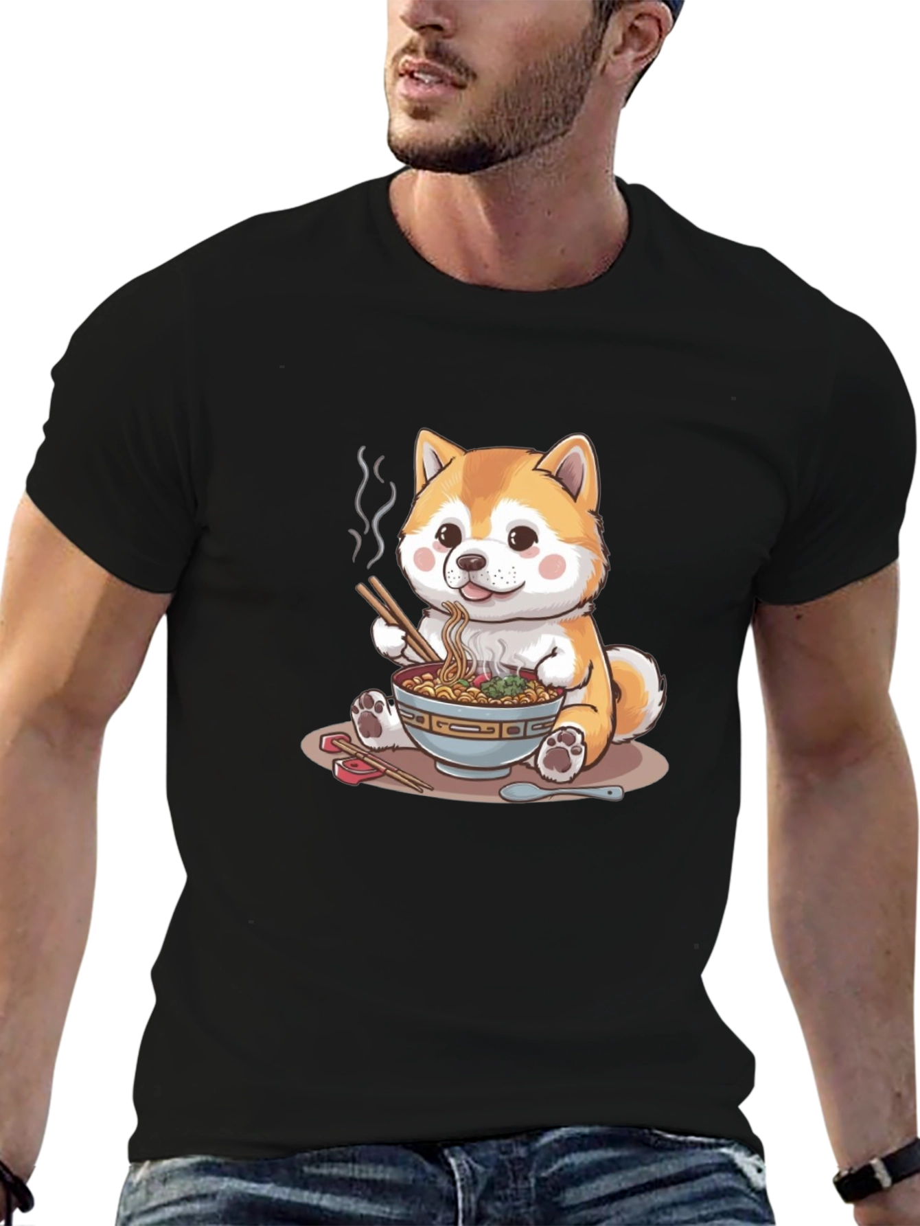 Cute Shiba Inu Ramen T-Shirt