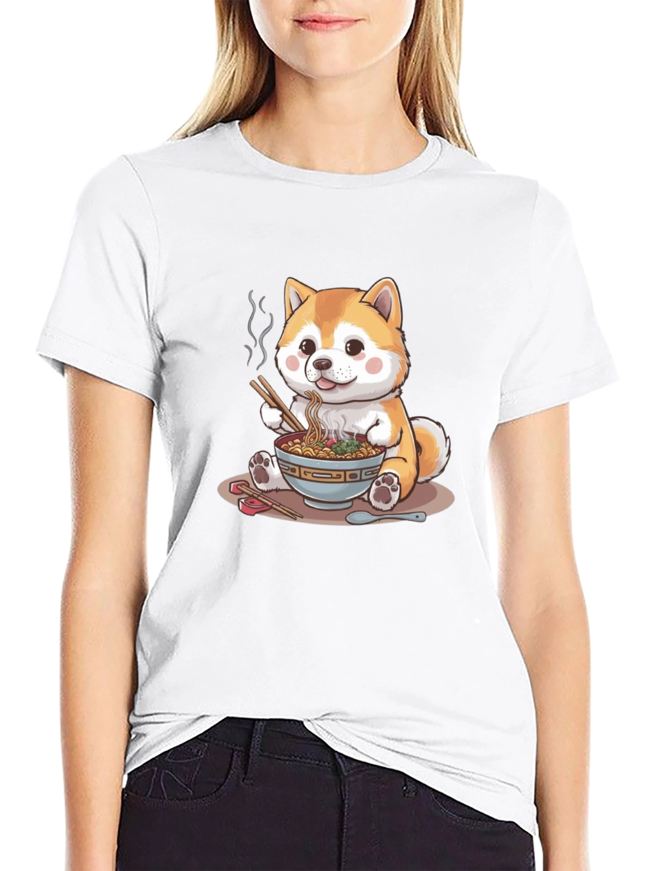 Cute Shiba Inu Ramen T-Shirt