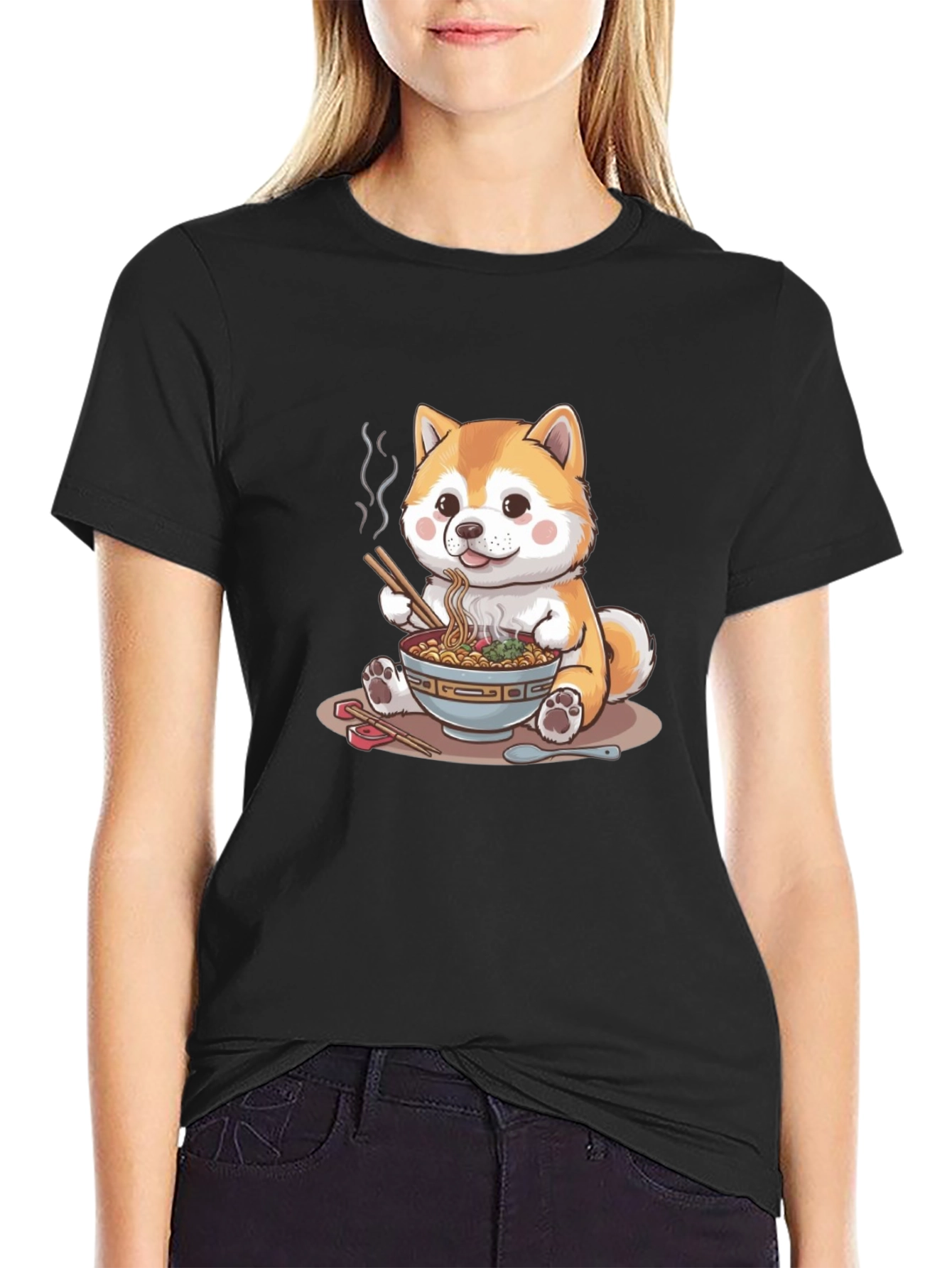 Cute Shiba Inu Ramen T-Shirt