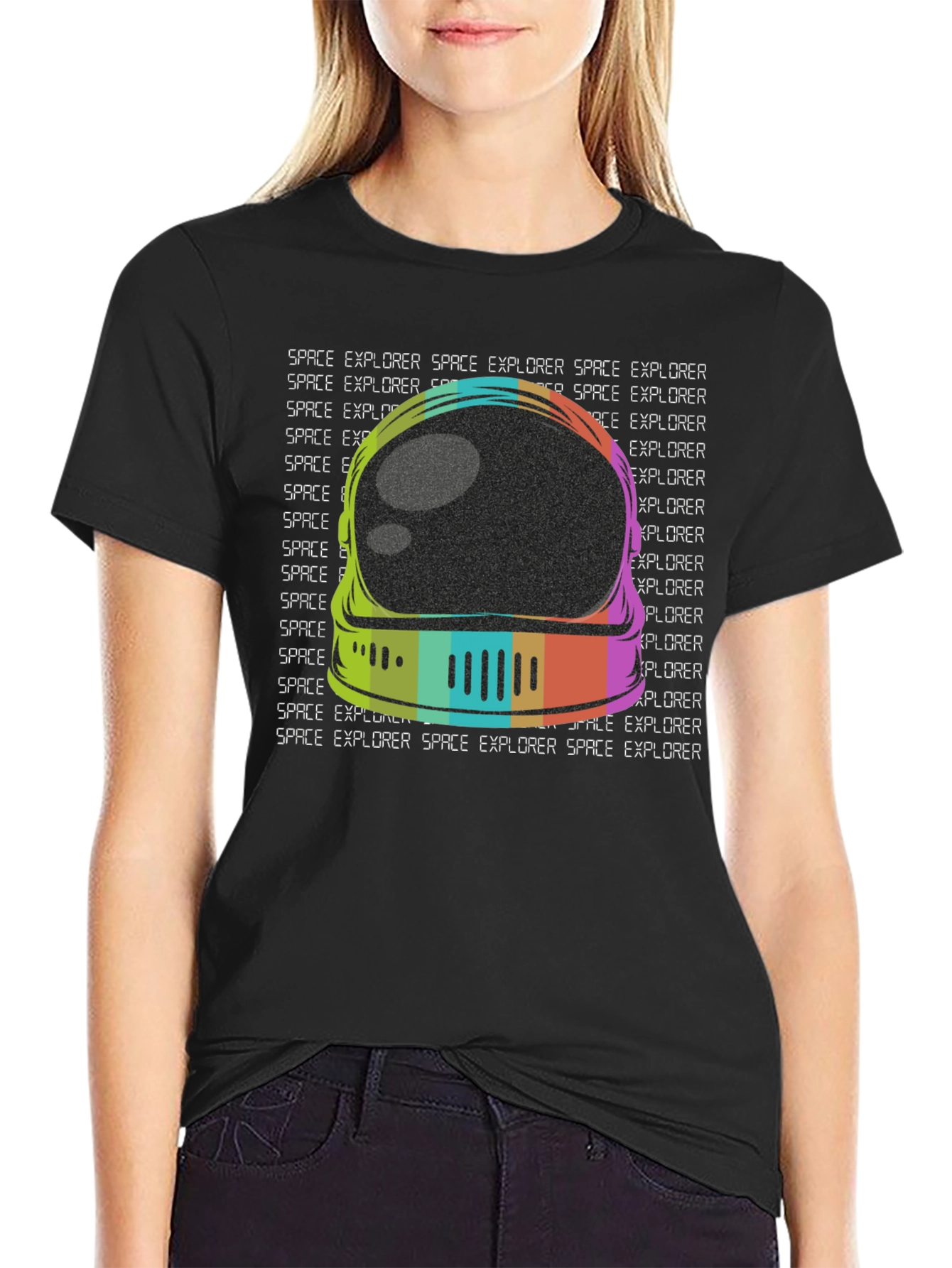 Retro Space Explorer Graphic Tee