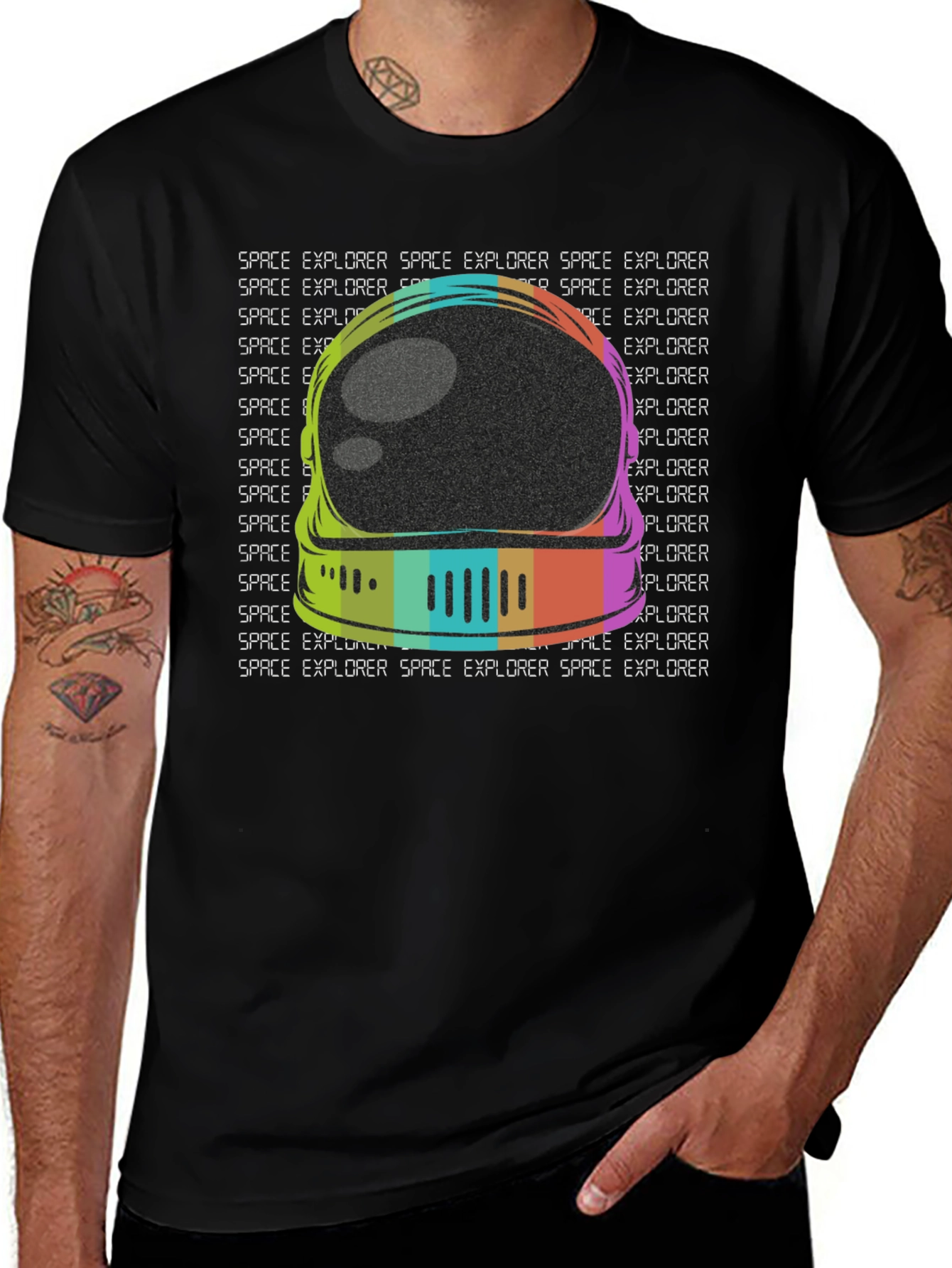 Retro Space Explorer Graphic Tee
